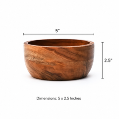 Wooden Bowls Set of 4 | Wood | Handmade