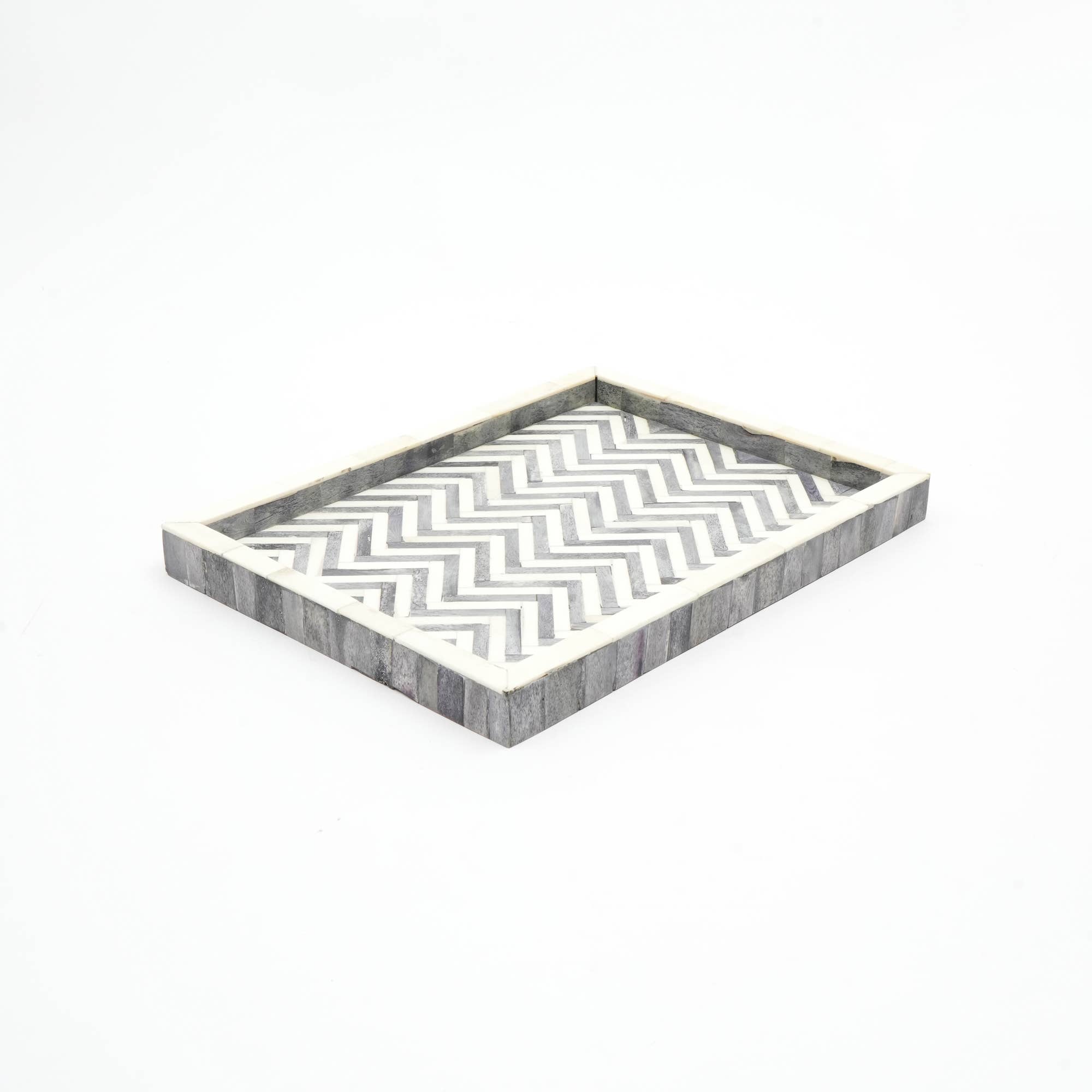 Wood Tray | Decorative Wooden Serving Tray | Elegant Home Décor Piece