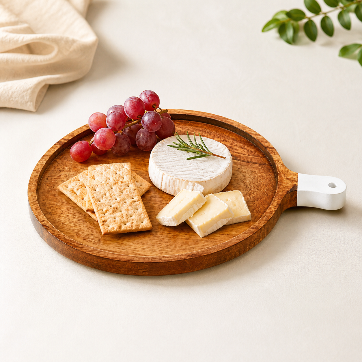 Handcrafted Wooden Cheese Board | Rustic Kitchen Serving Tray