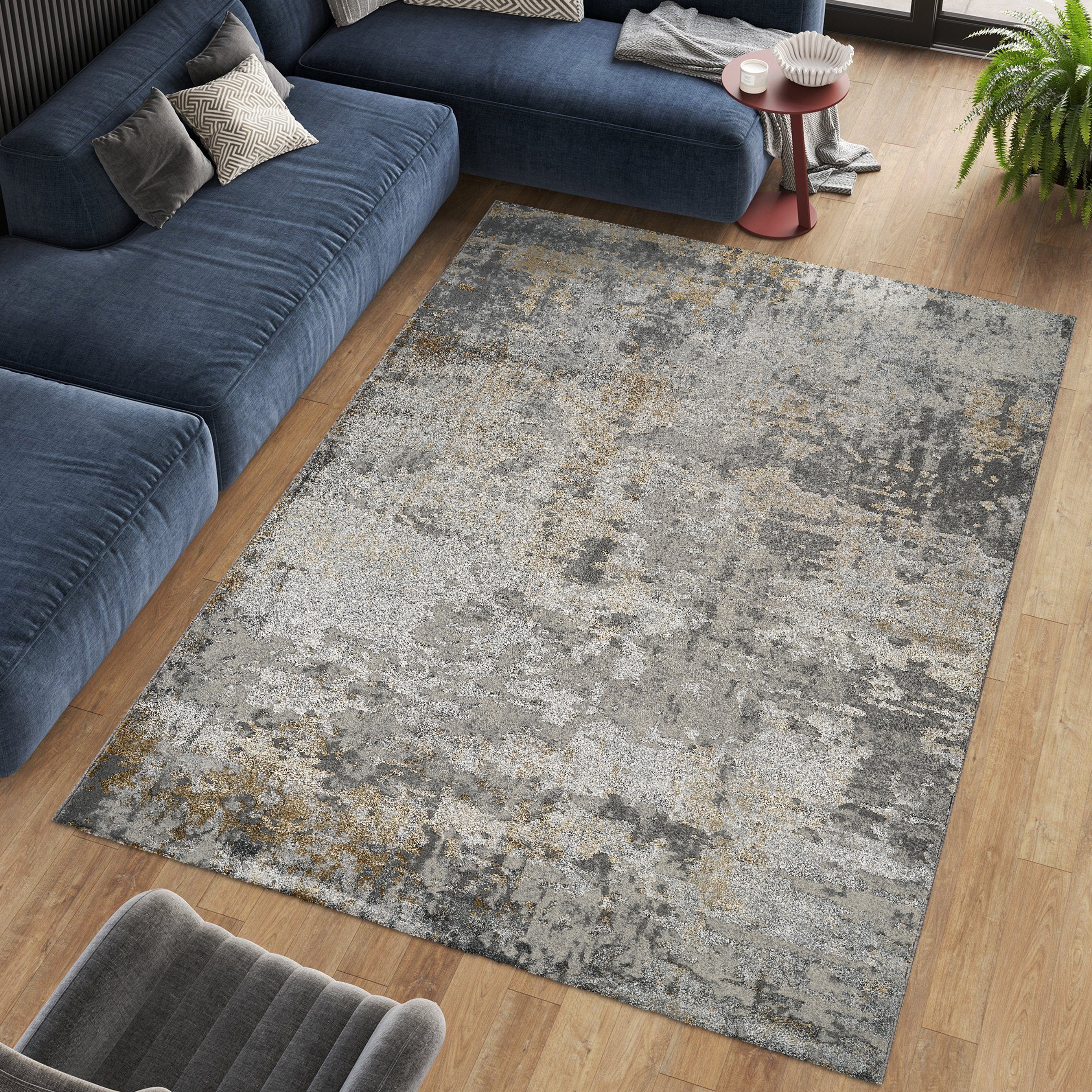Florence 6011 Area Rug Grey/Gold