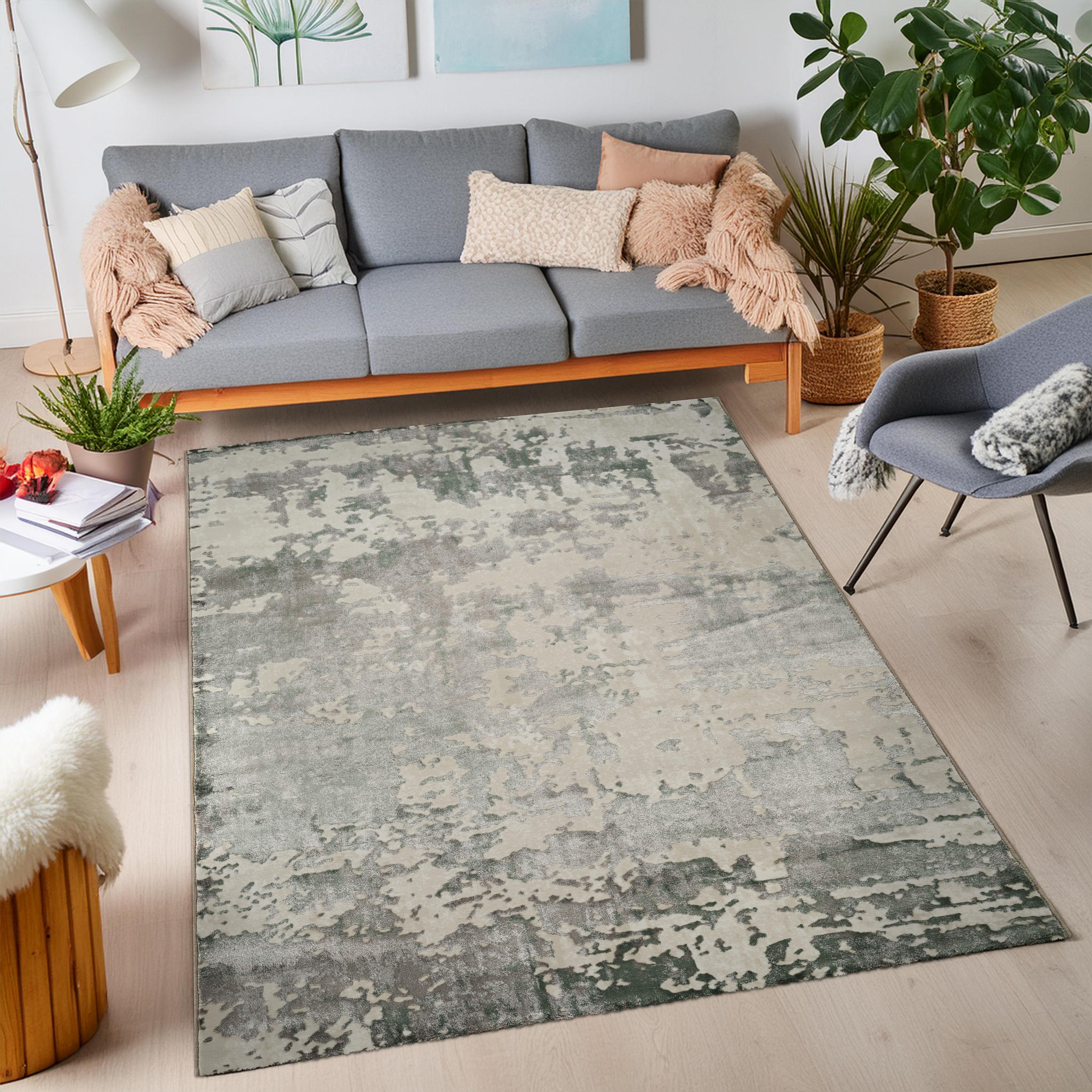 Viana 6011 Area Rug White/Green
