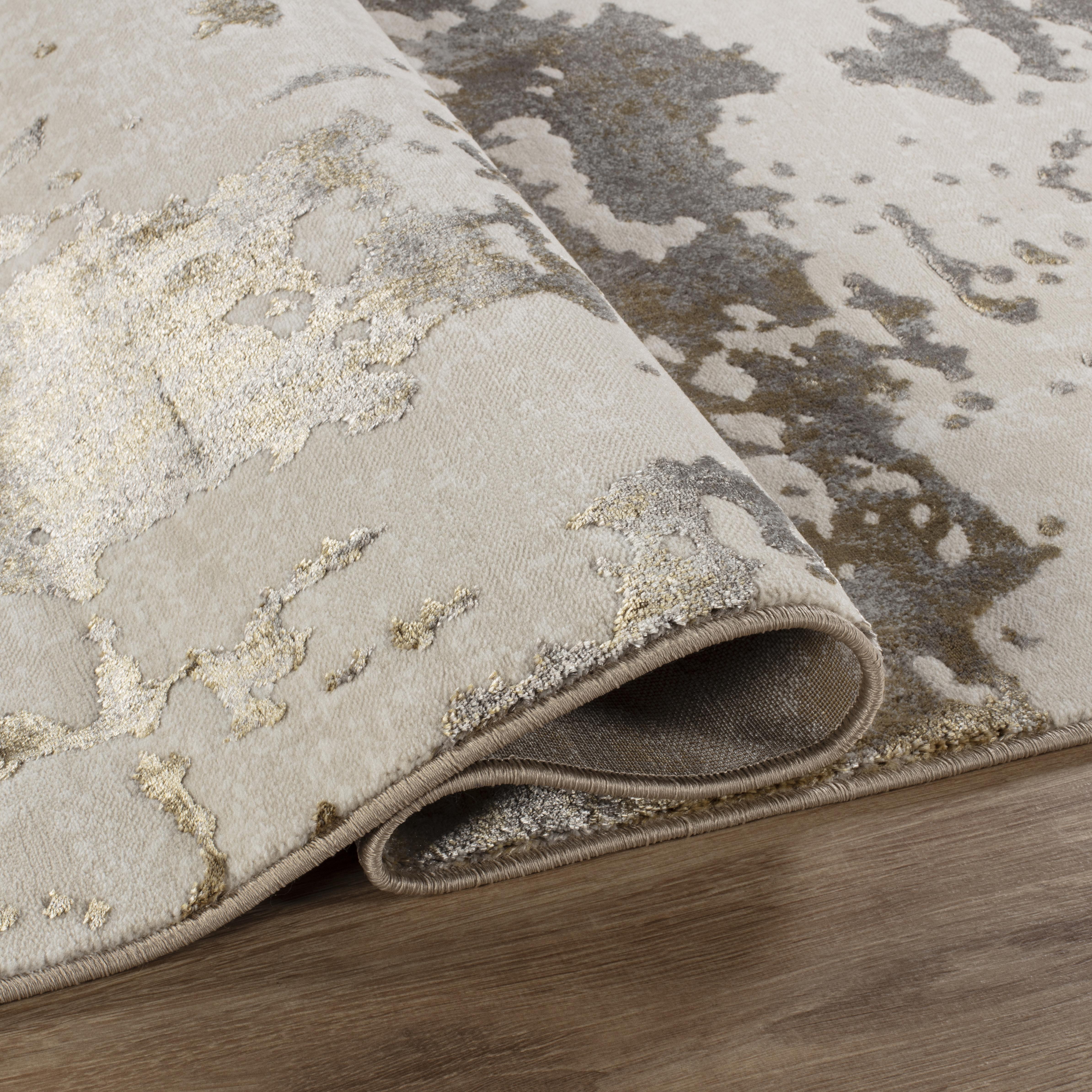 Viana 6011 Area Rug White/Gold