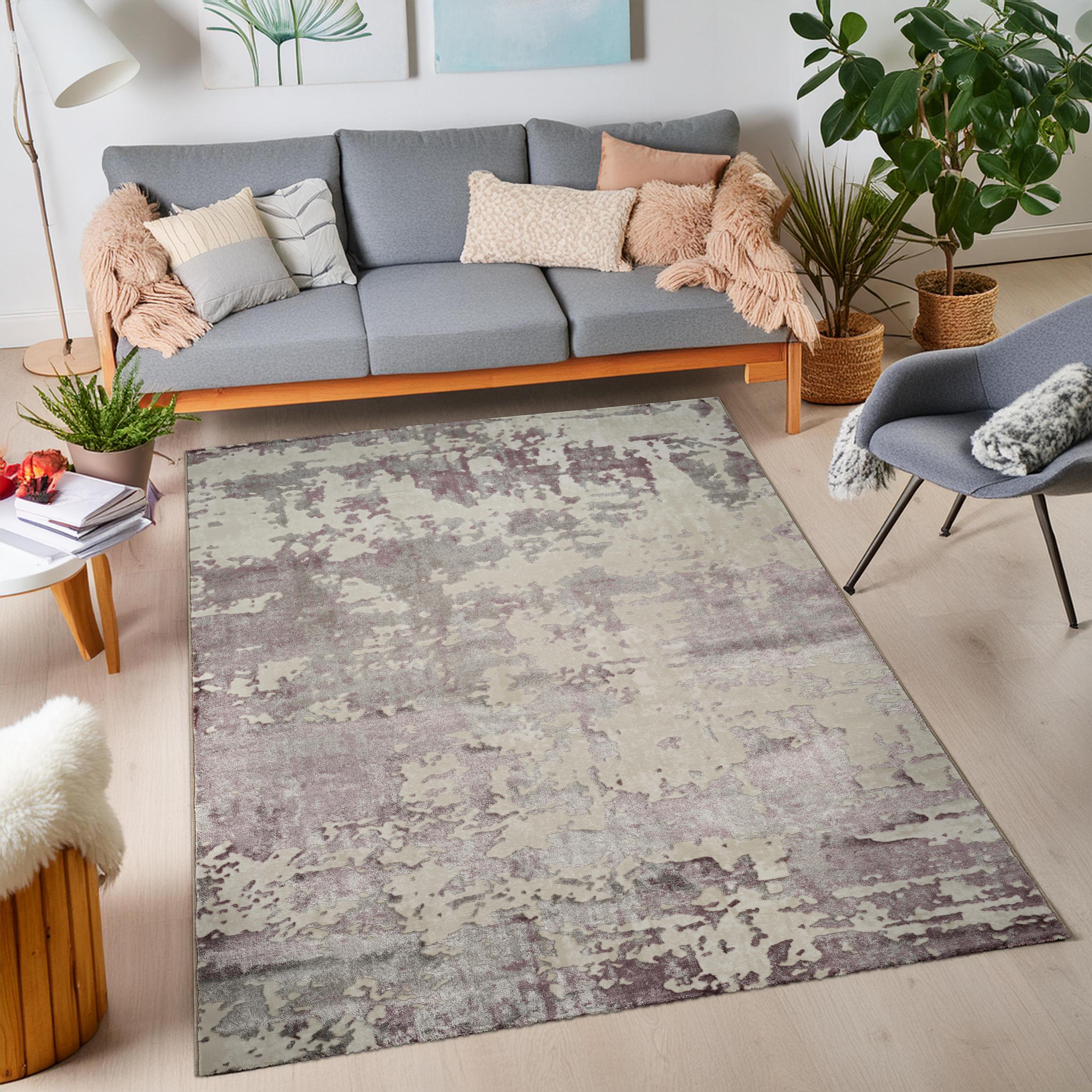 Viana 6011 Area Rug White/Lilac