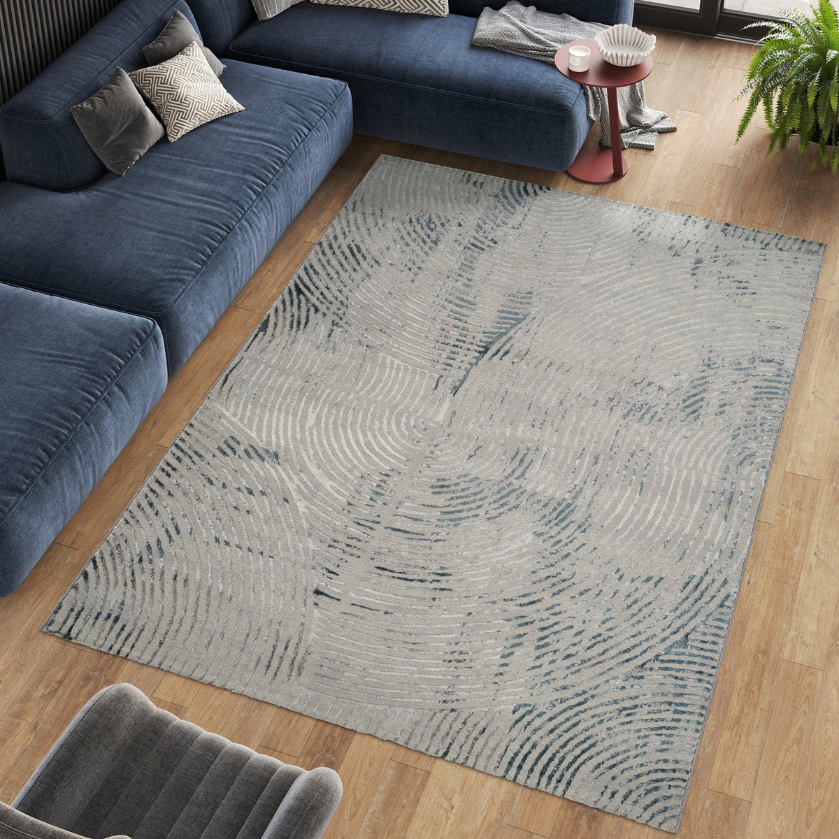 Florence 6181 Area Rug Grey/Blue