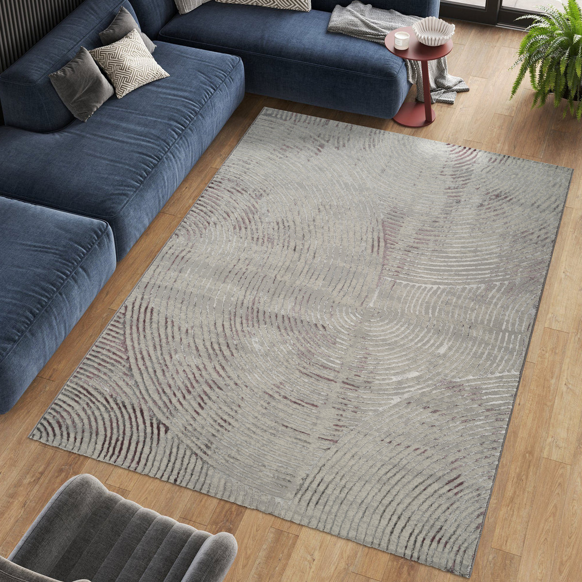 Florence 6181 Area Rug Grey/Lilac