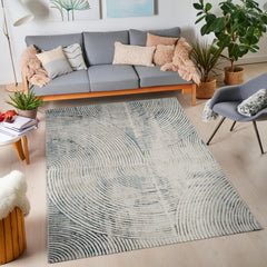 Viana 6181 Area Rug White/Blue