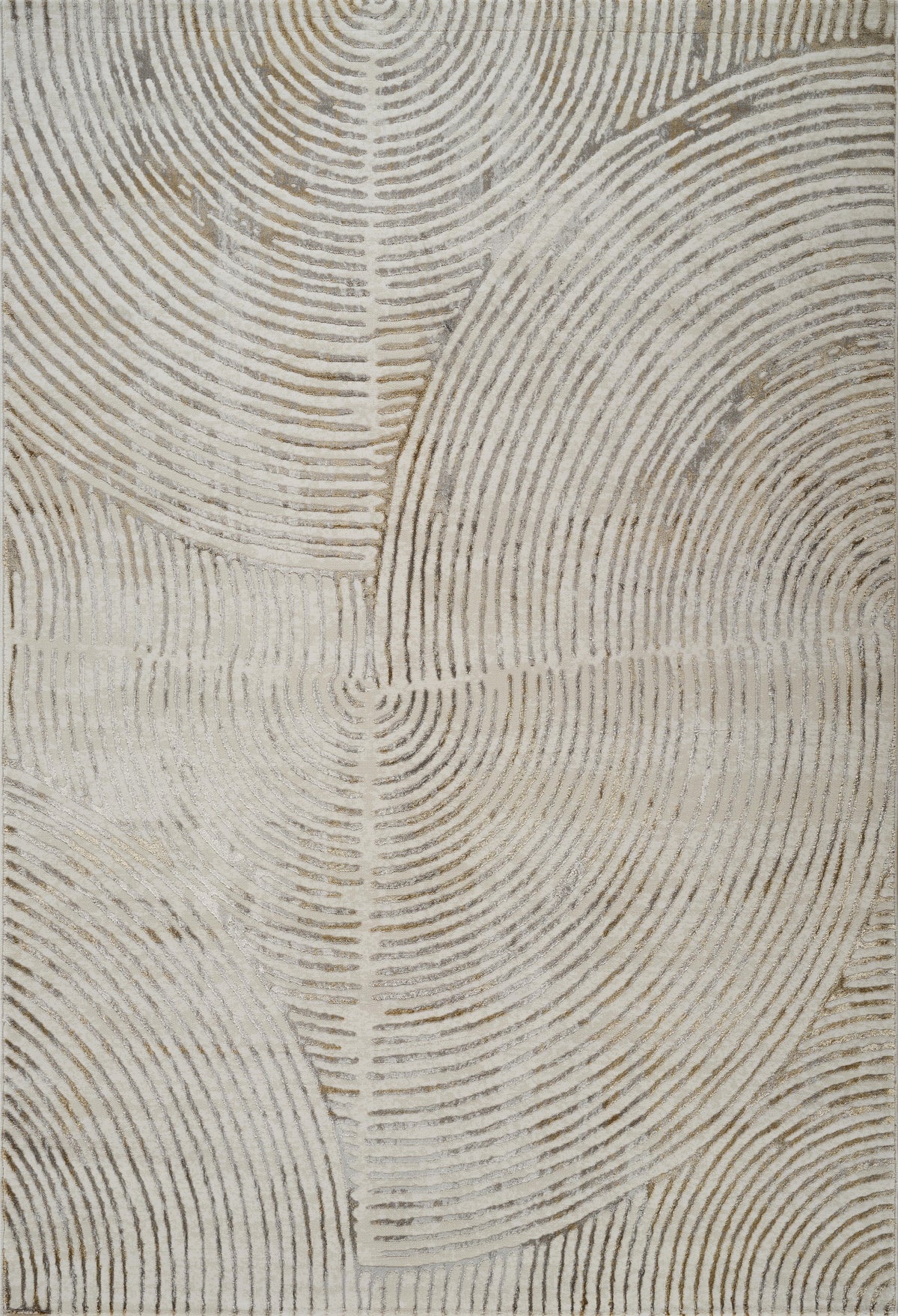 Viana 6181 Area Rug White/Gold