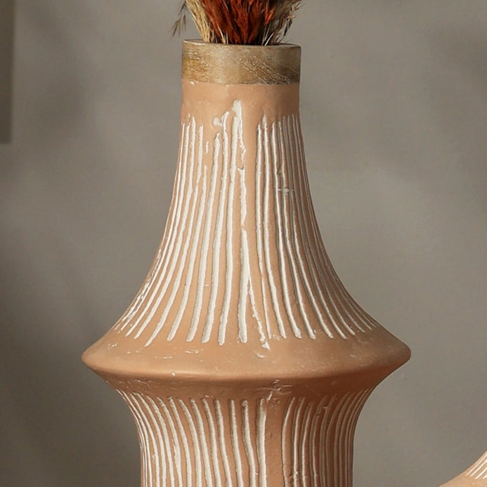 Handcrafted Ecomix Vase | Eco Friendly Decorative Vase (17” / 13.5”)