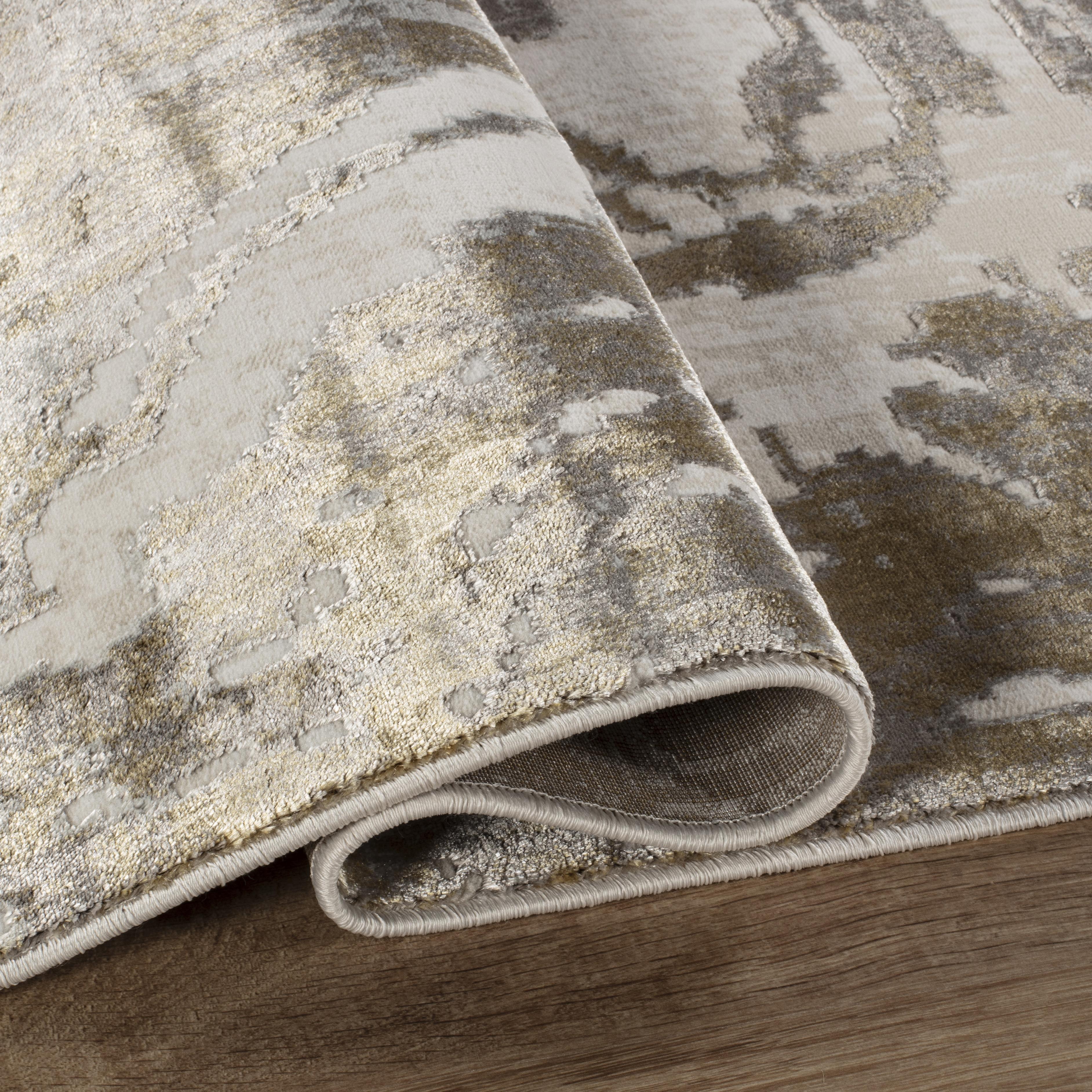 Viana 6330 Area Rug White/Gold