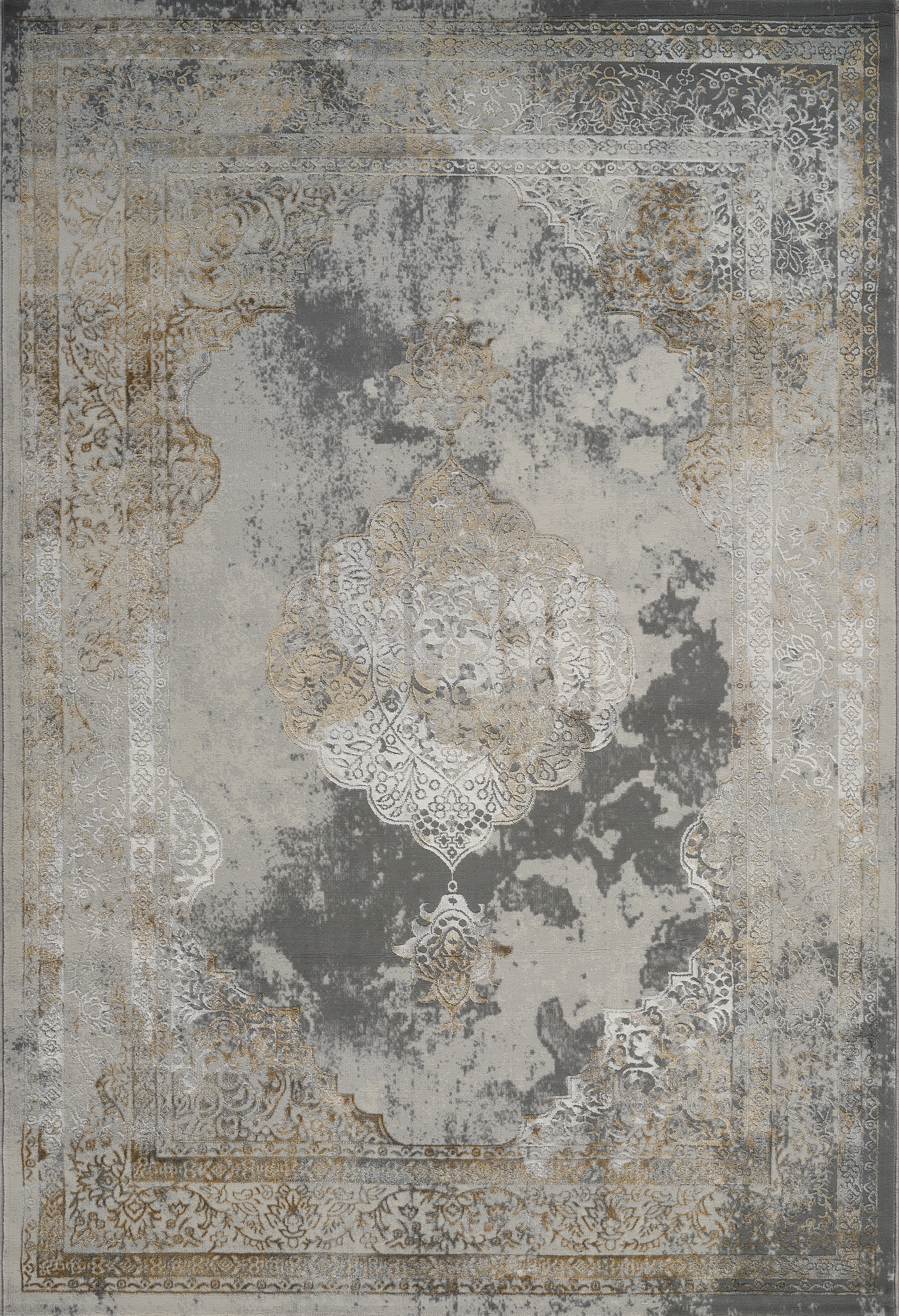Florence 6341 Area Rug Grey/Gold