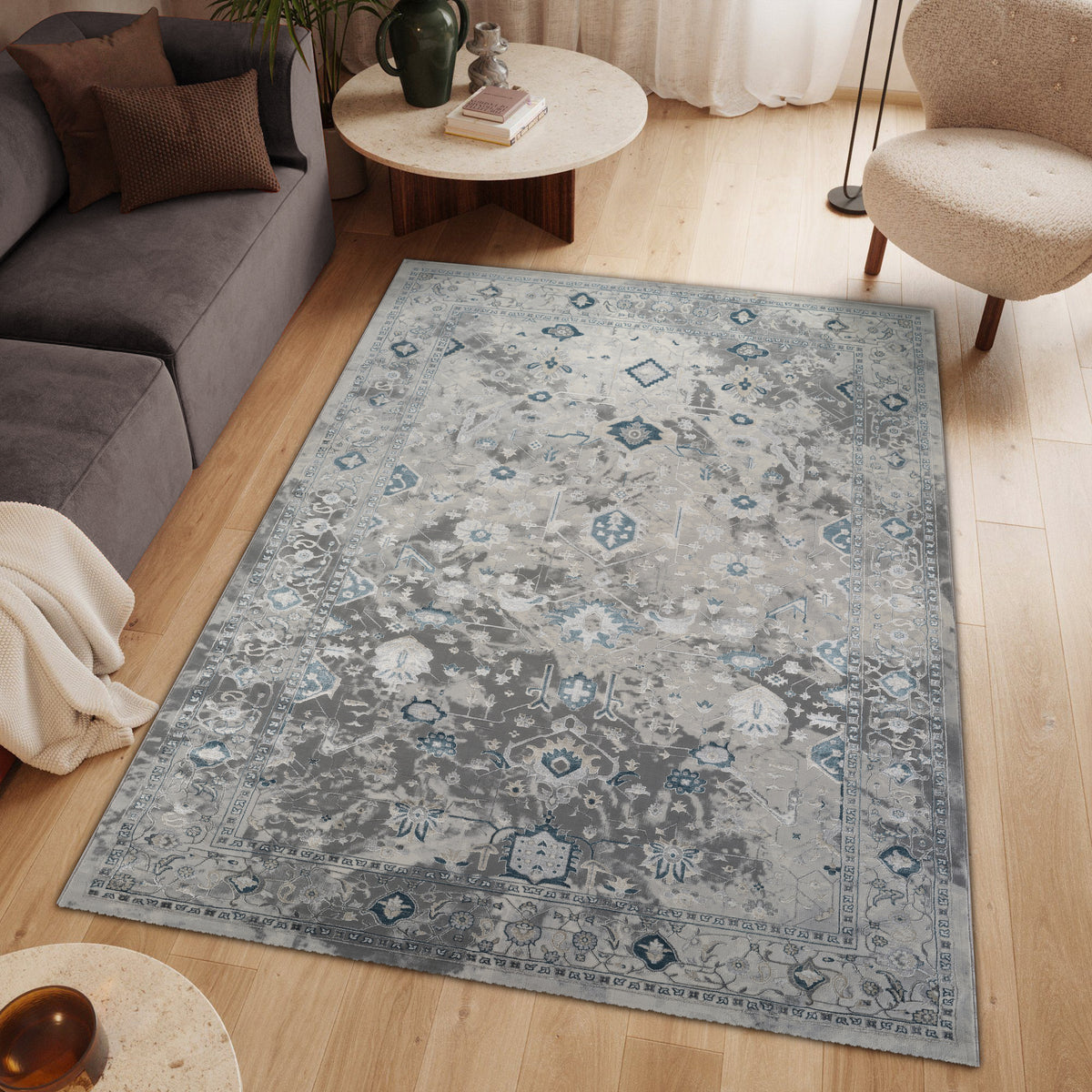 Florence 6344 Area Rug Grey/Blue