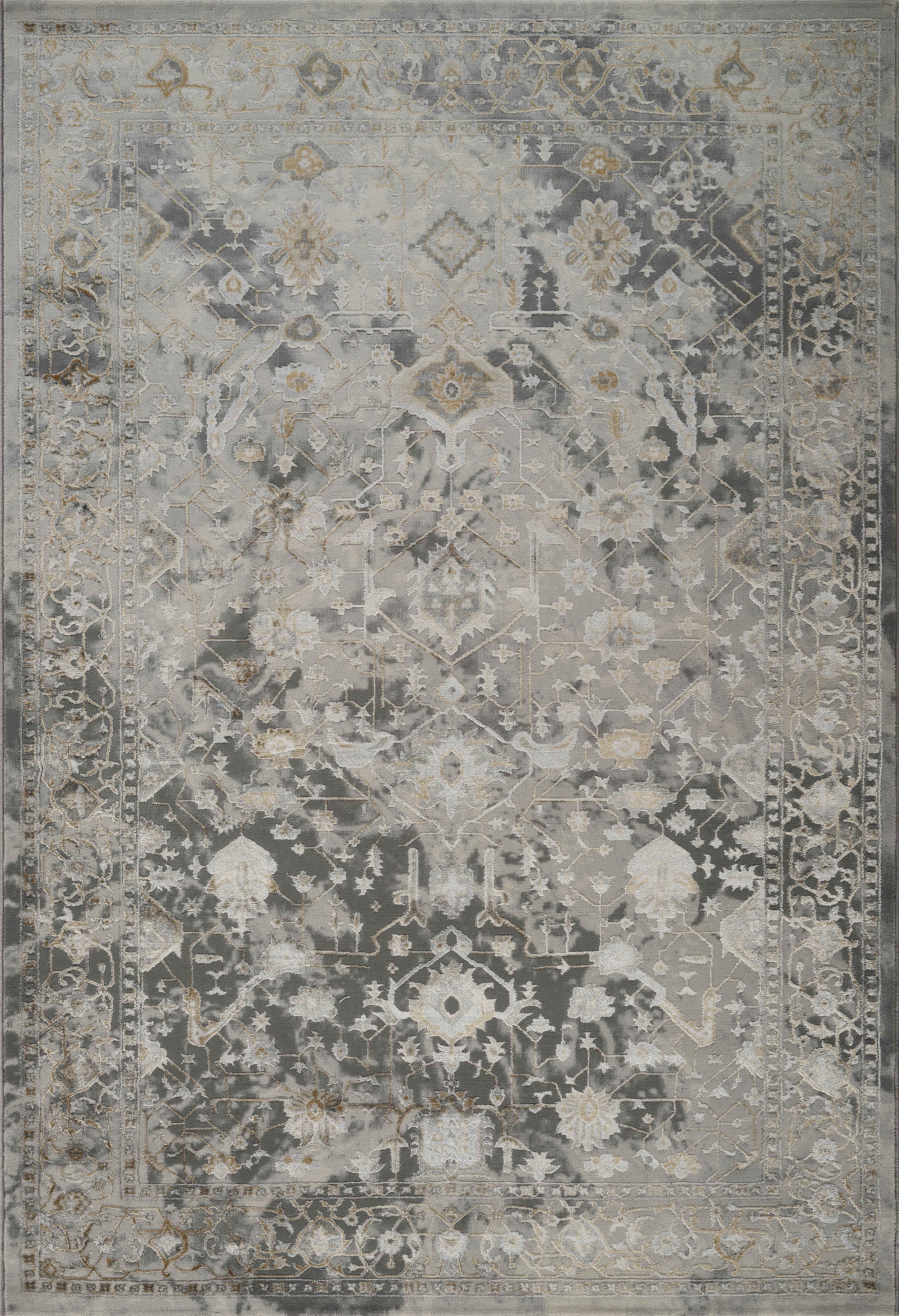 Florence 6344 Area Rug Grey/Gold