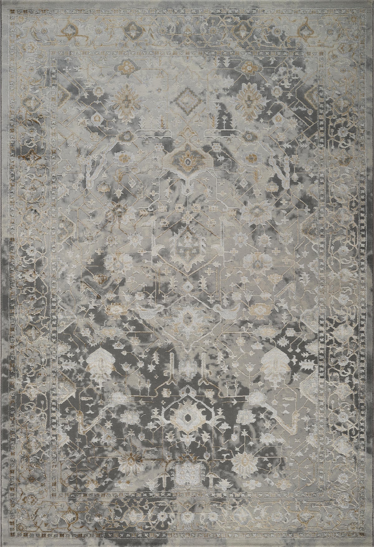 Florence 6344 Area Rug Grey/Gold