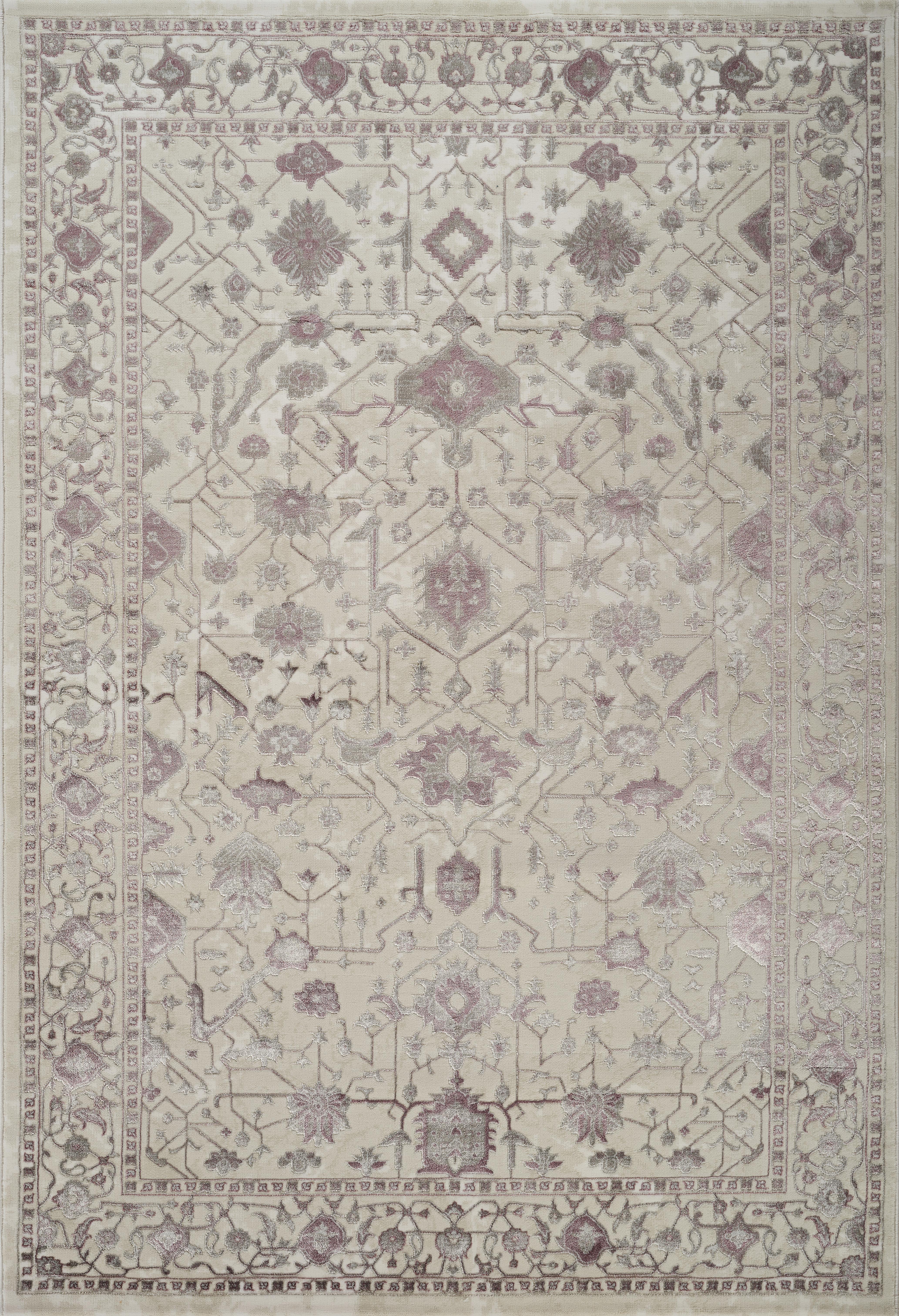 Viana 6344 Area Rug White/Lilac