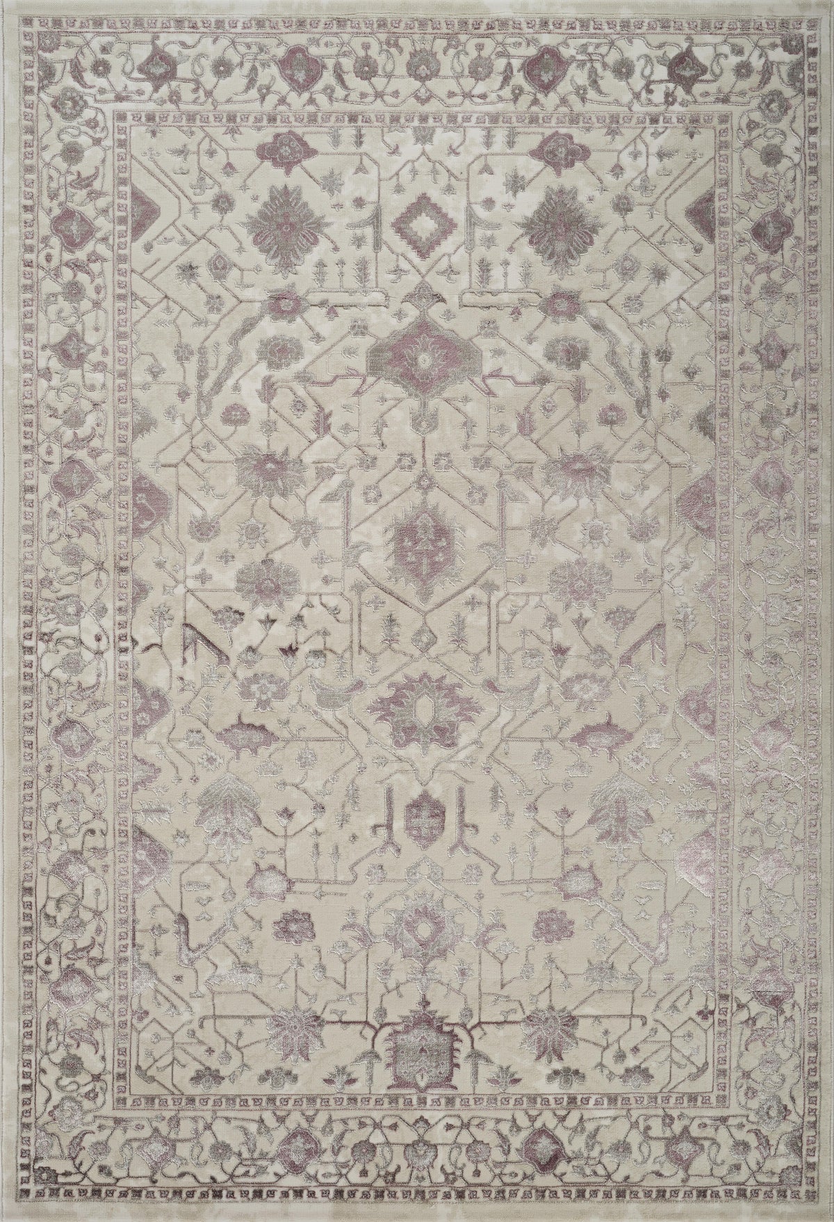 Viana 6344 Area Rug White/Lilac