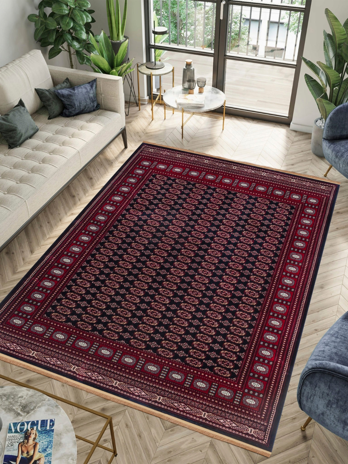 Sultan C669B Area Rug Navy