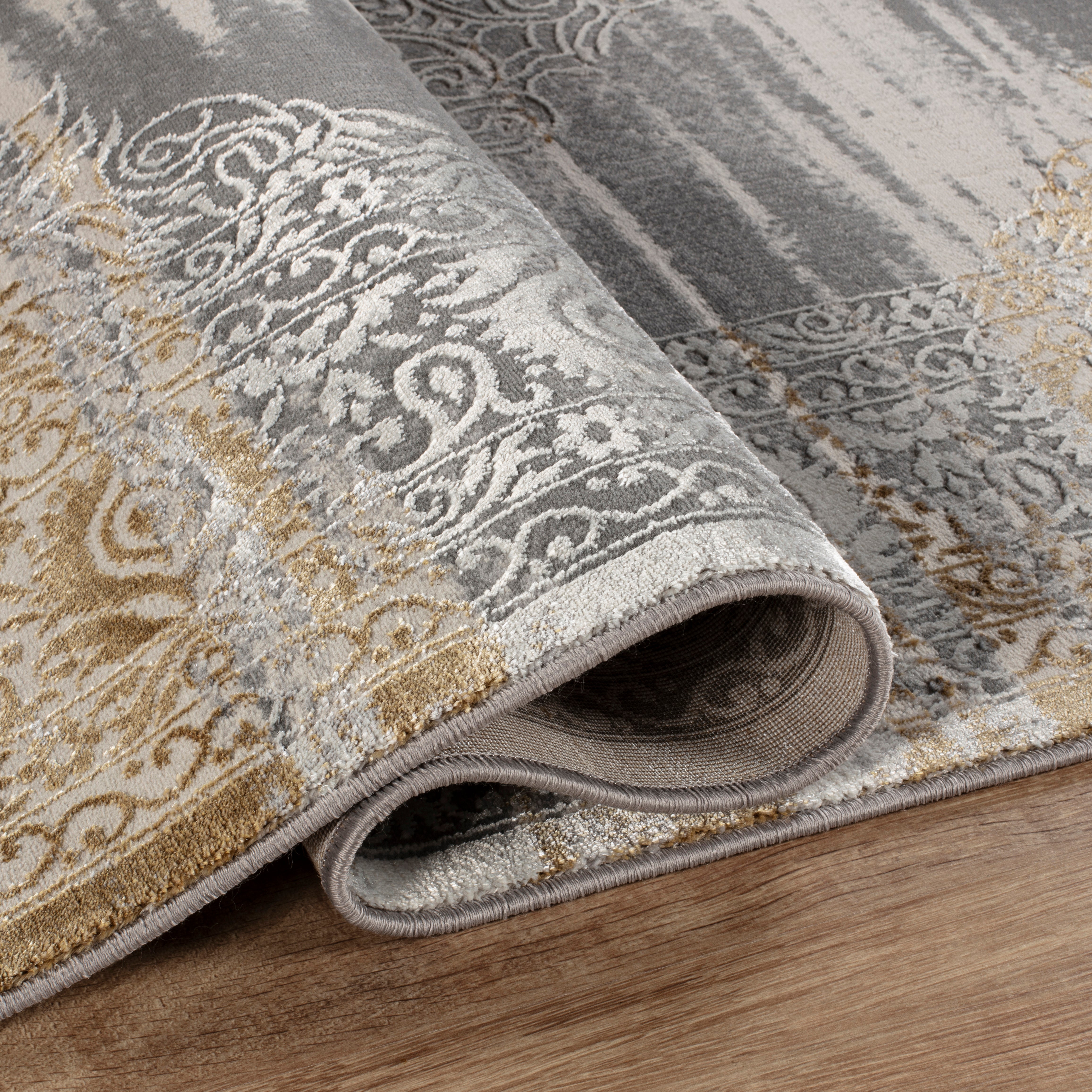 Florence 6772 Area Rug Grey/Gold