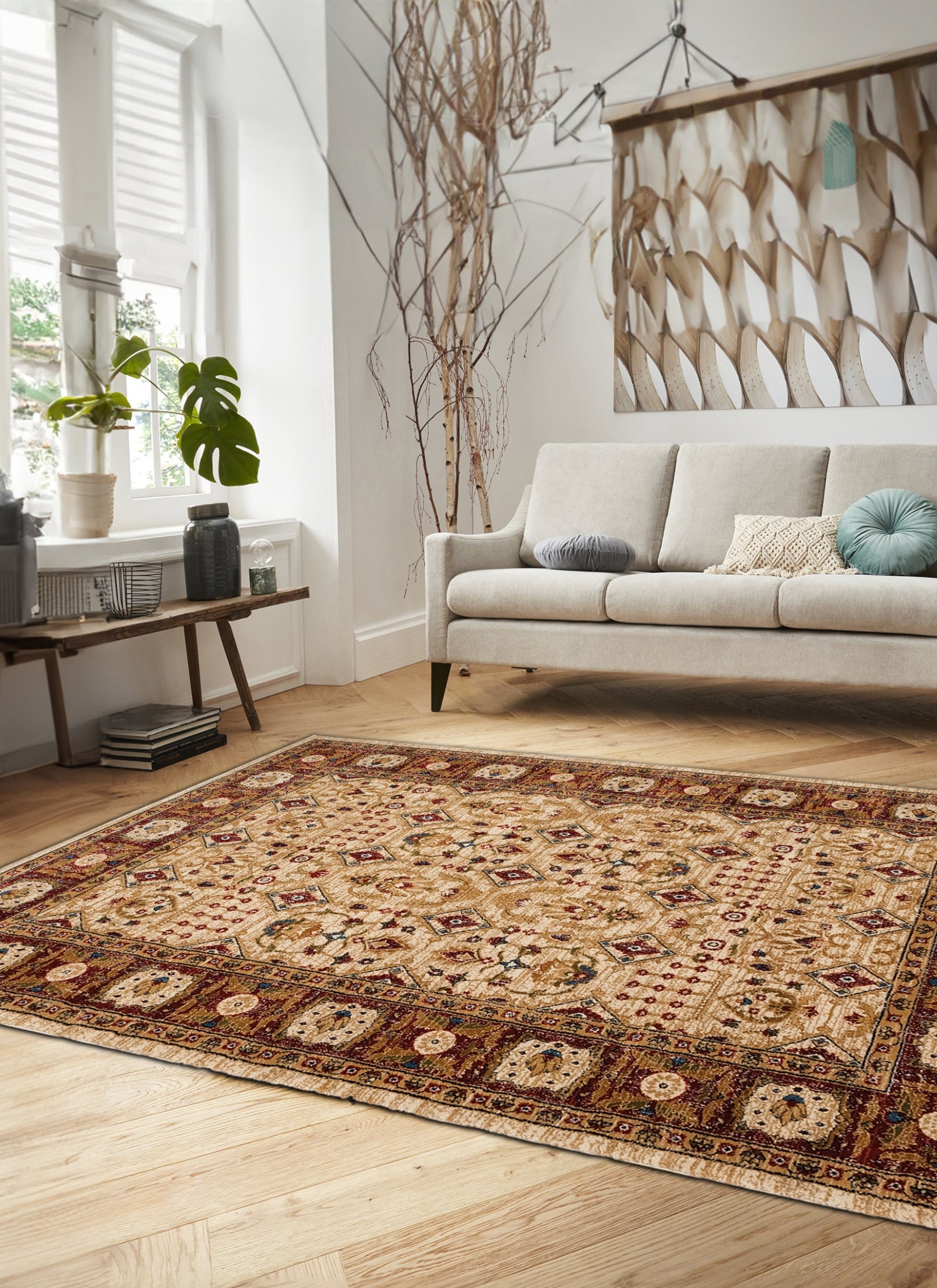 Tashkent 6081A Area Rug Cream/Cream