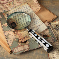 Handcrafted Magnifying Glass | Precision Detail View | Stylish Desk Accessory