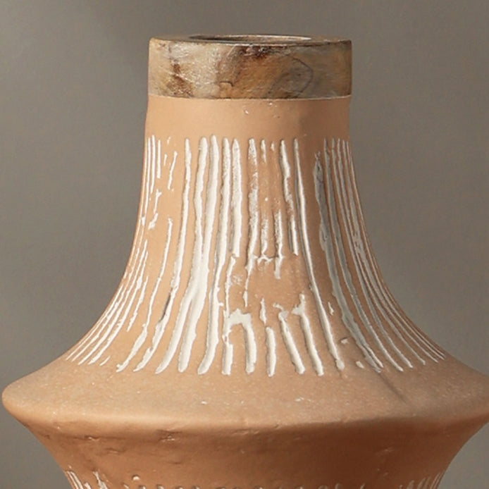 Handcrafted Ecomix Vase | Eco Friendly Decorative Vase (17” / 13.5”)