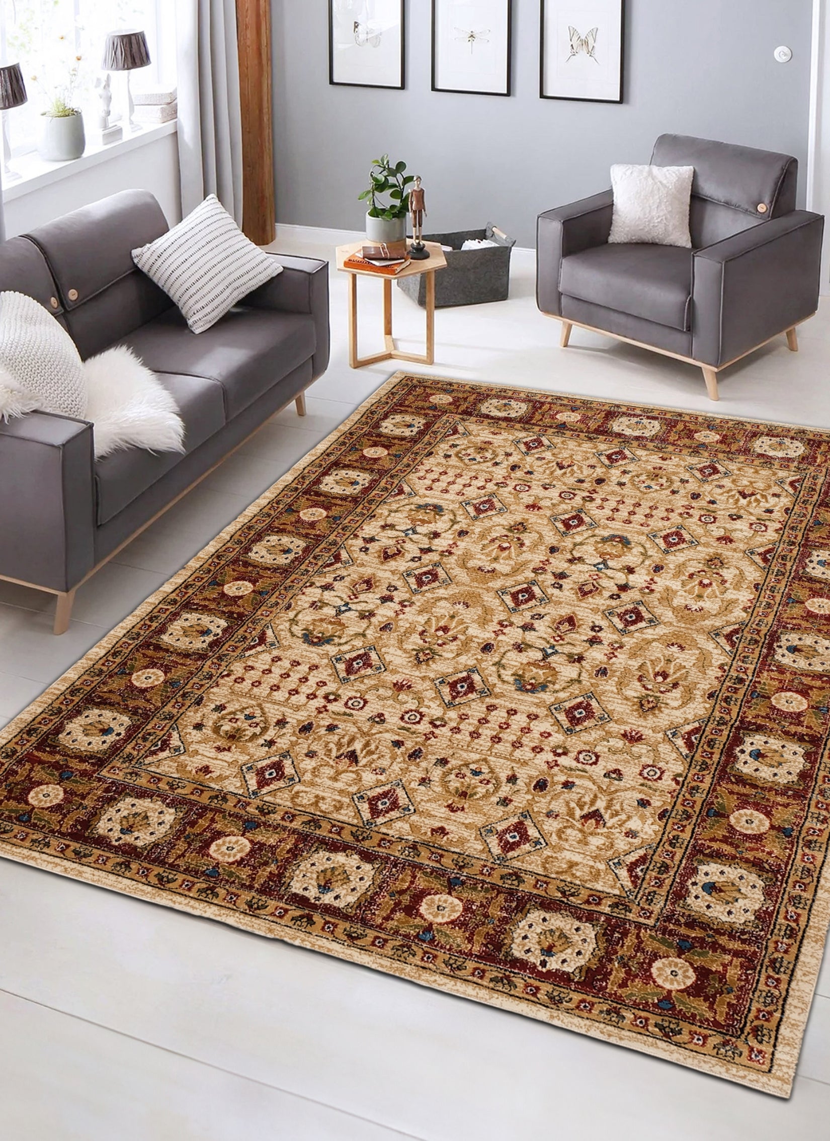 Tashkent 6081A Area Rug Cream/Cream