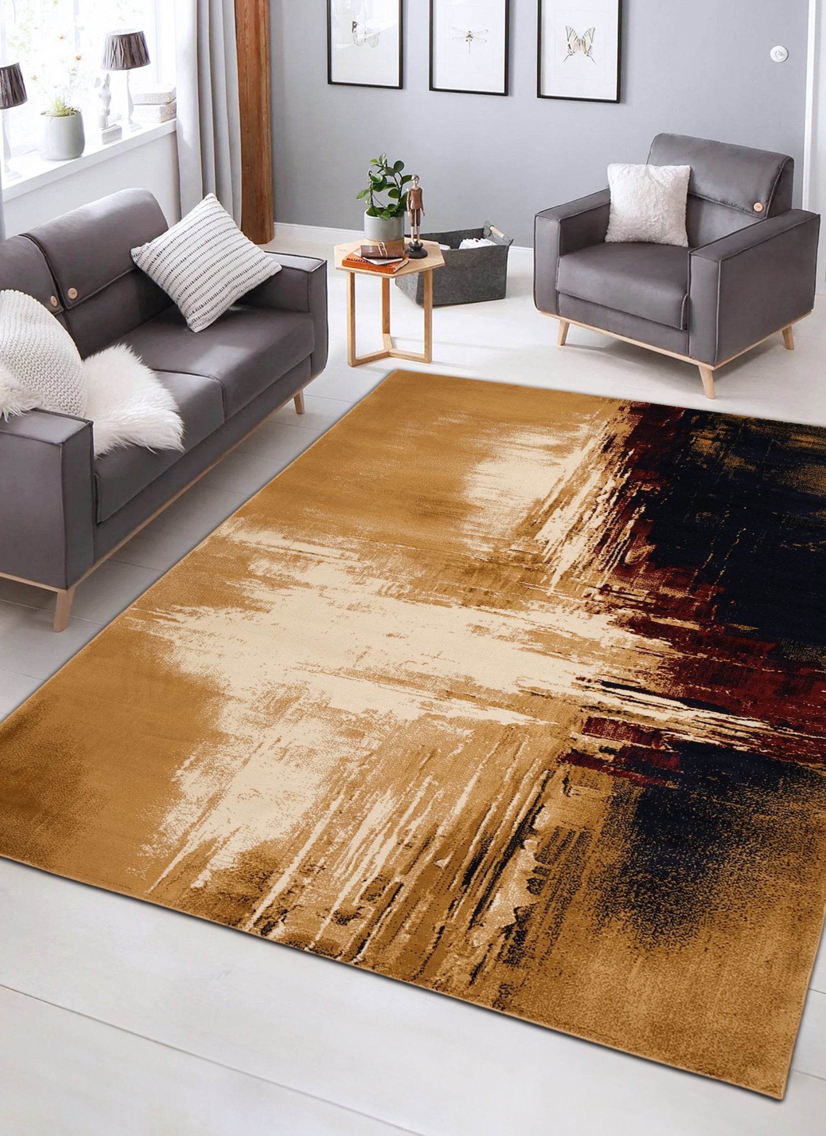 Tashkent 2931A Area Rug Navy/Red