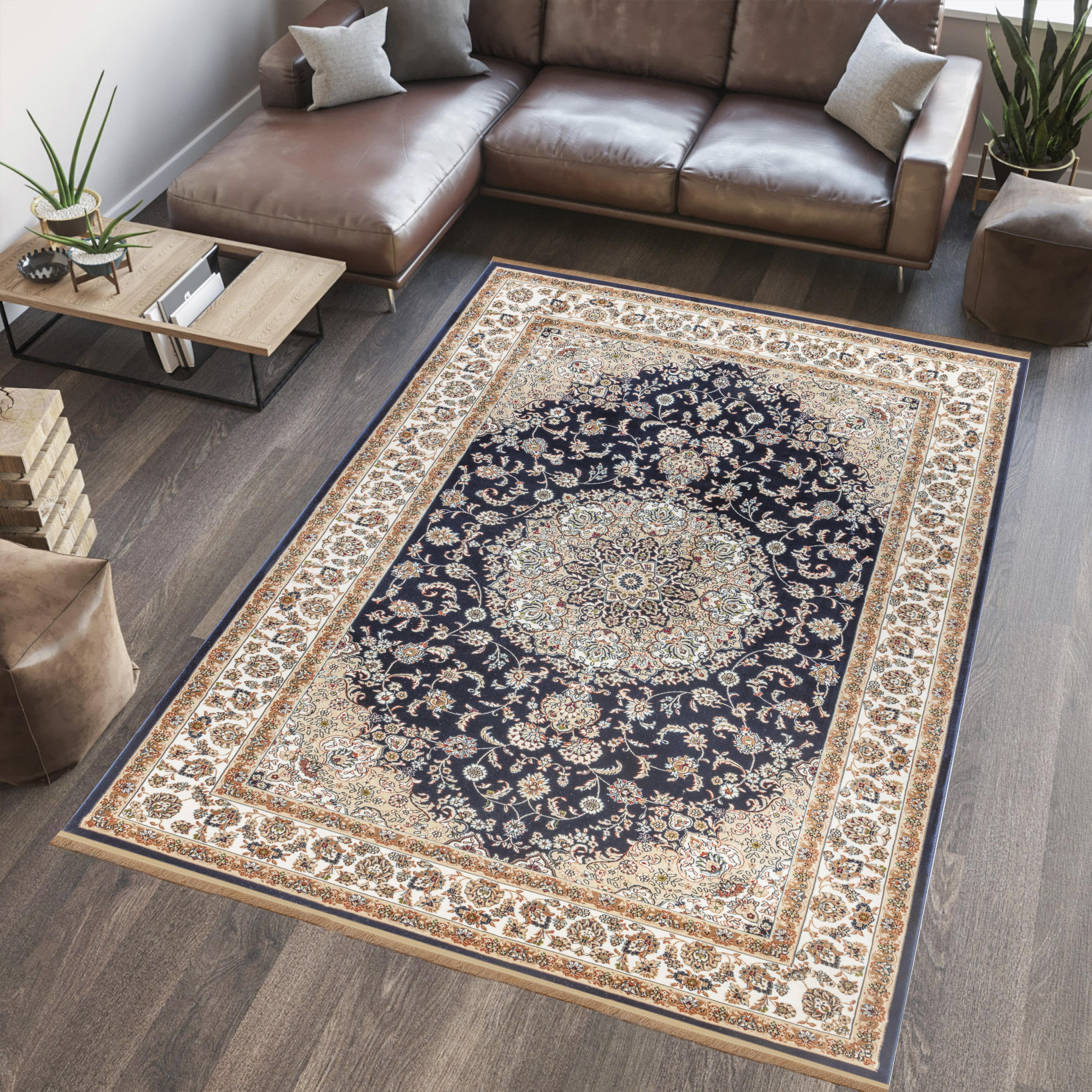 Sultan A019G Area Rug Navy