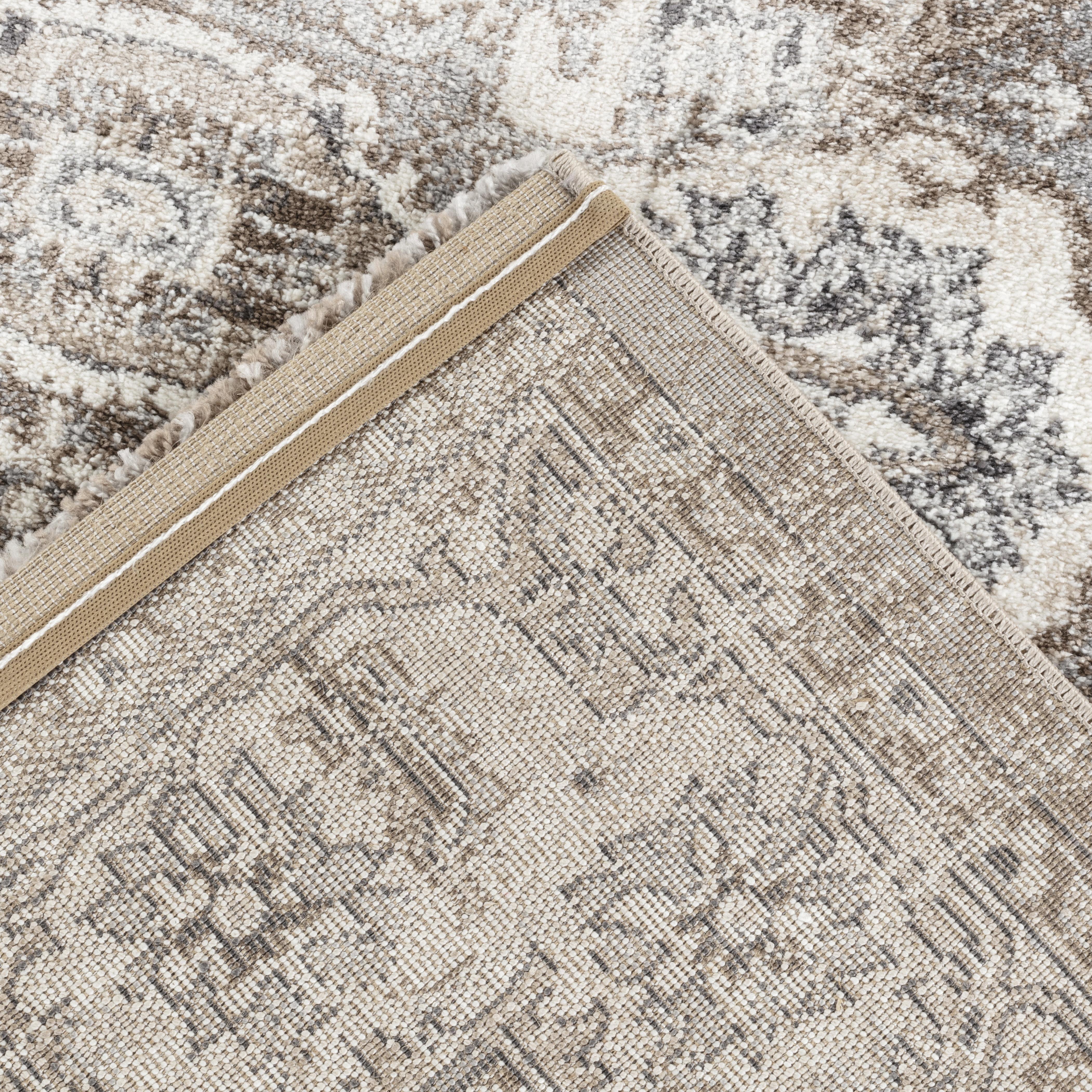 Traditional Vintage Oriental Medallion Beige Area Rug & Runner – A859A Beige/Beige
