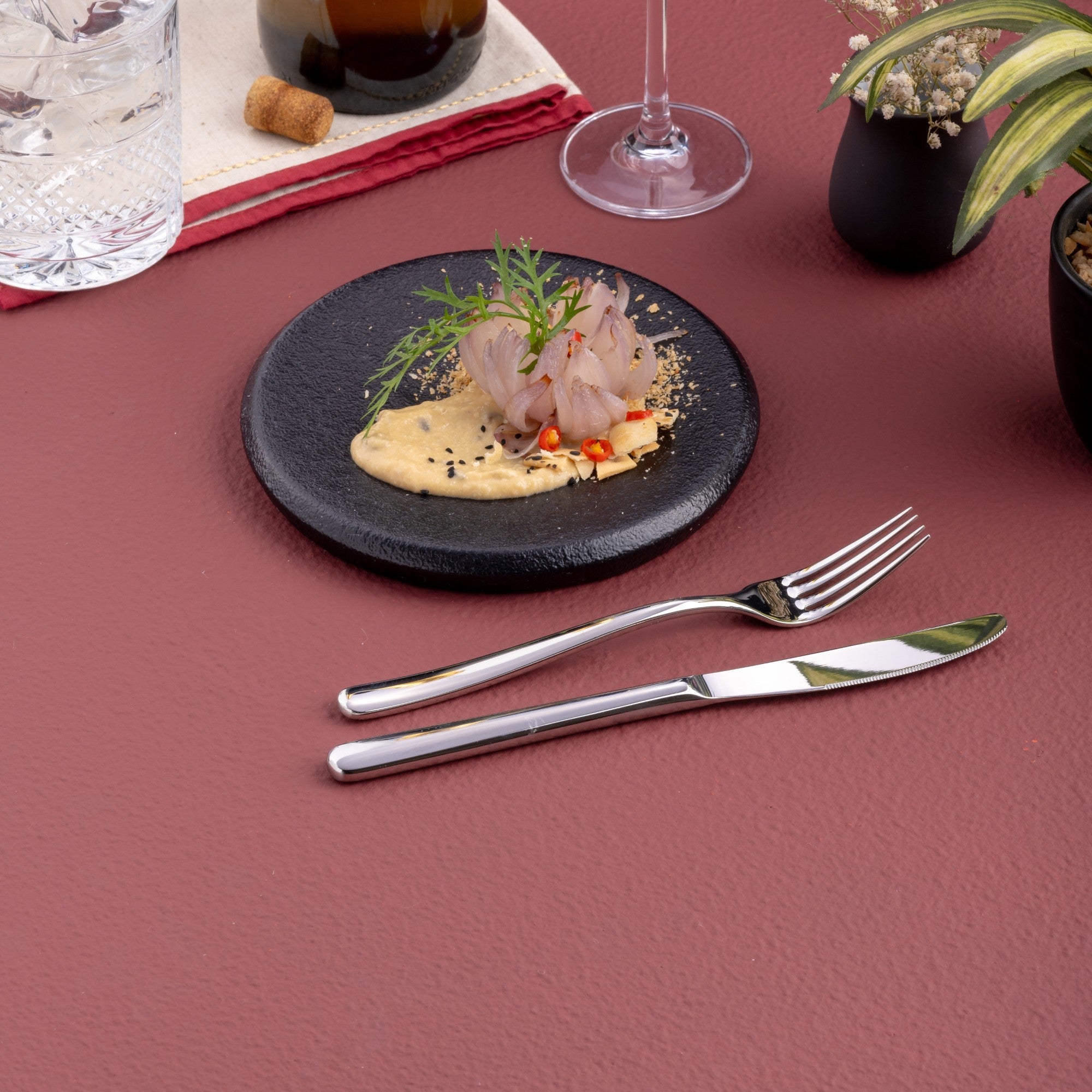 Porcelain Plate | Artistic & Modern Serveware | Set of 6