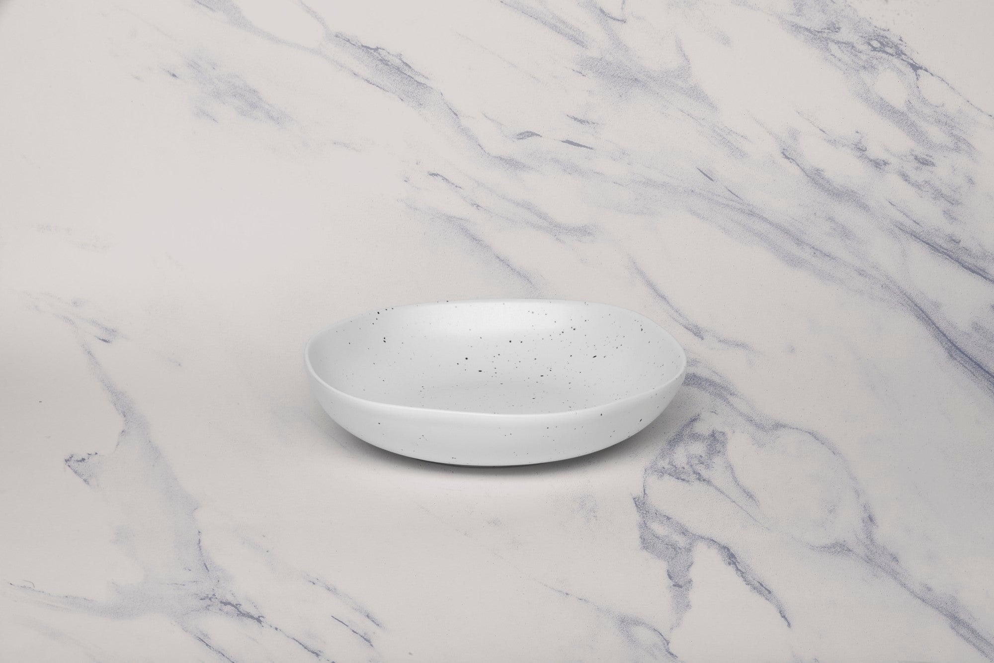 Porcelain Deep Dinner Plate | Uneven Shape | Set of 6