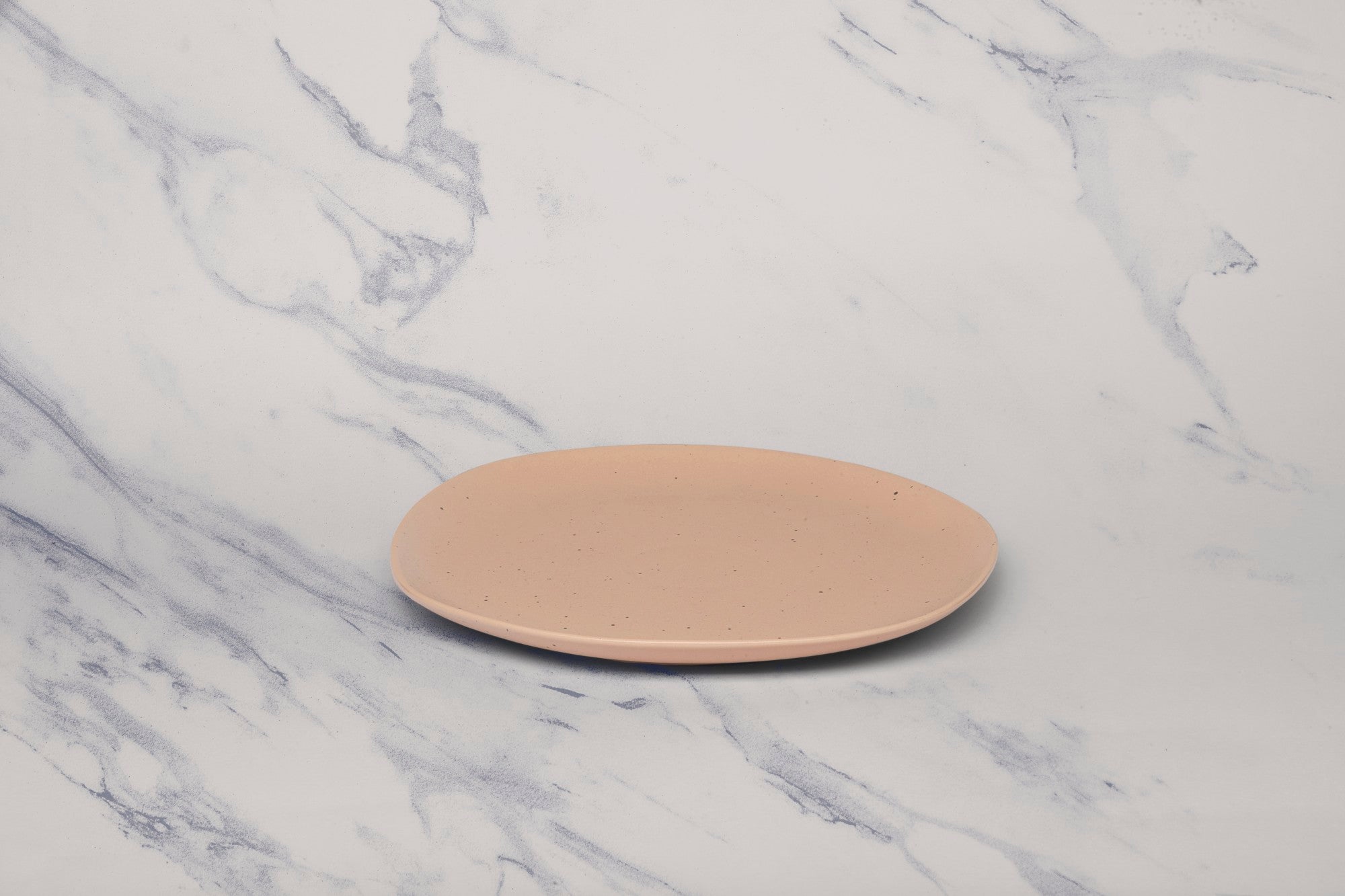 Porcelain Flat Dinner Plate | Uneven Shape | Set of 12