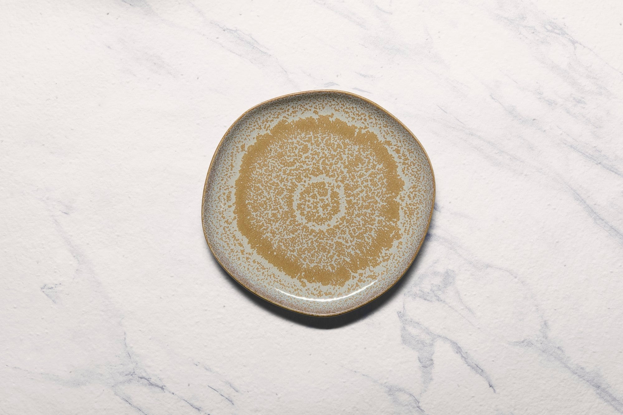 Artistic Porcelain Dinner Plate | Uneven Shape, Set of 12