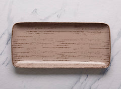 Porcelain Plate | Rectangle Dinner Plate, 14 x 6.5" | 6 Pcs