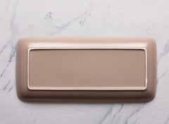 Porcelain Plate | Rectangle Dinner Plate, 14 x 6.5" | 6 Pcs