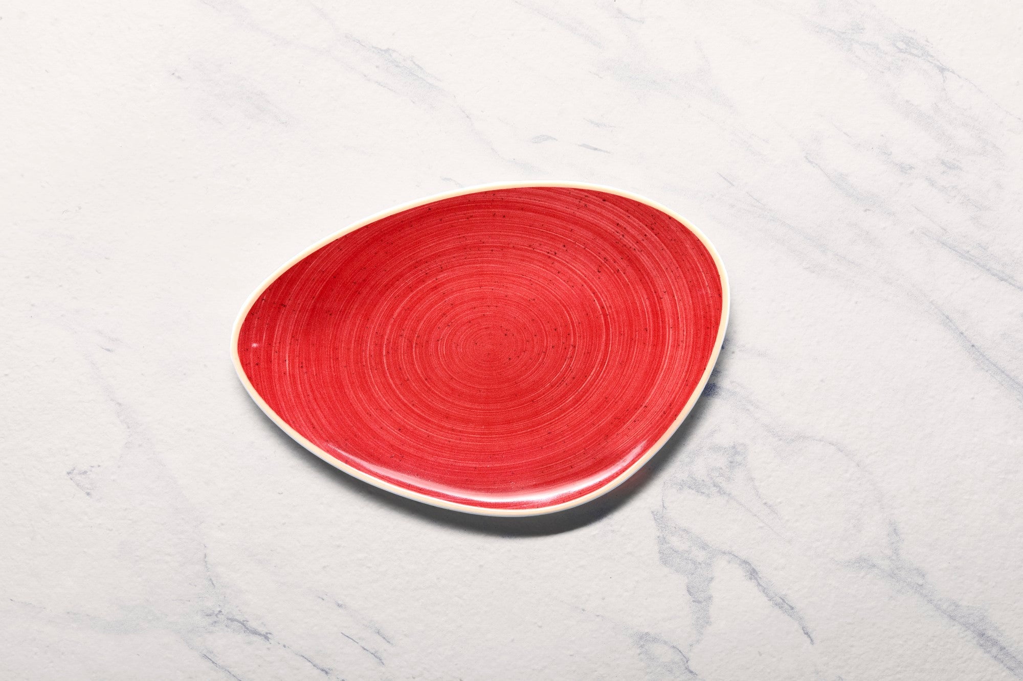 Porcelain Triangle Plate | Artistic Serveware, 11.41" | Set of 6