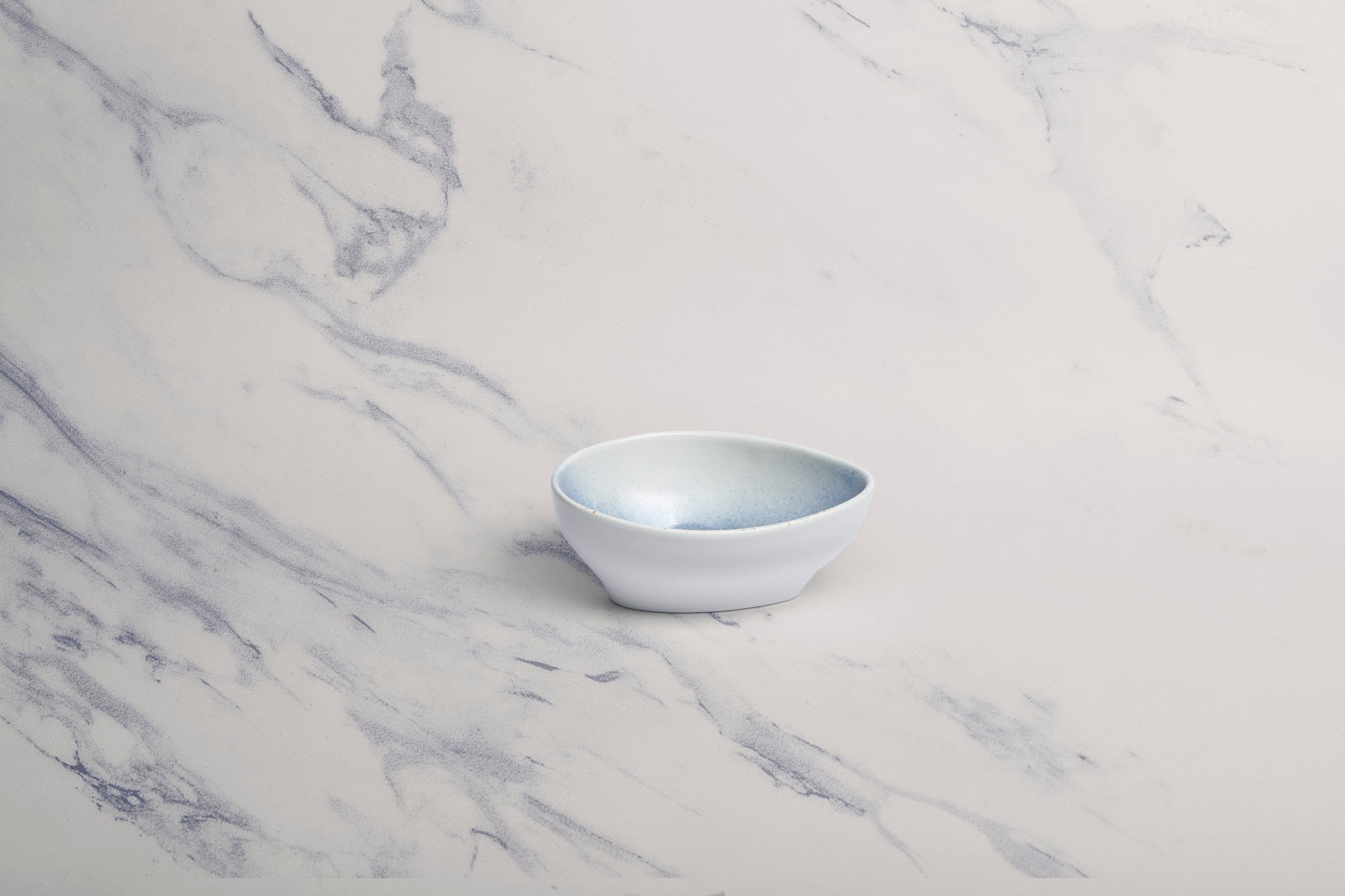 Porcelain Bowl | White Matt Triangle Bowl | Set of 8