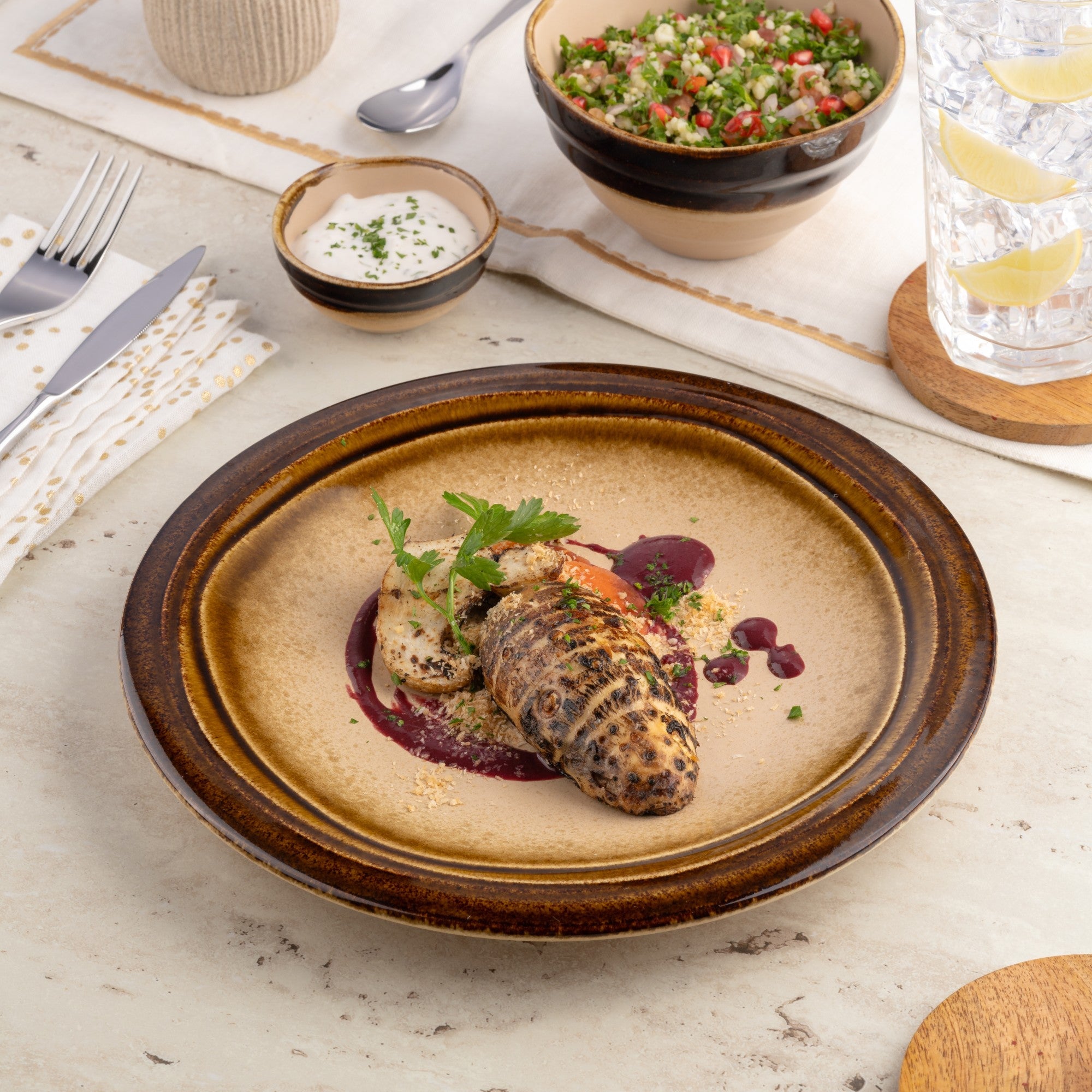 Porcelain Flat Plate | Dinner Plate | Set of 6