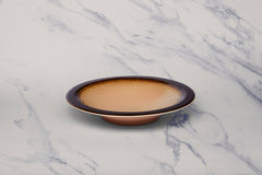 Porcelain Deep Plate | Splash Edge Sahara | Set of 6