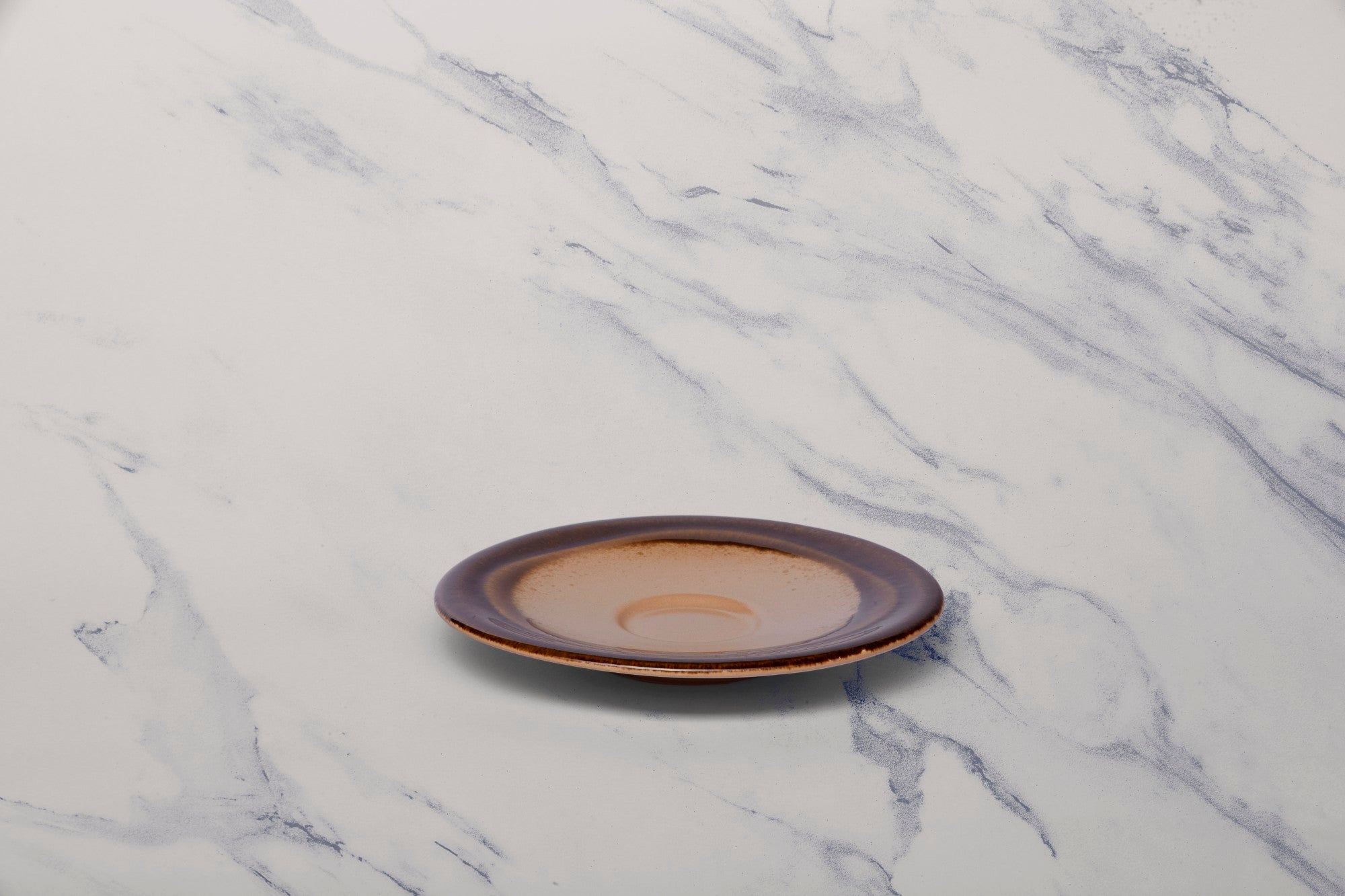 Porcelain Saucer | Splash Edge Sahara | Set of 12