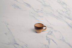 Porcelain Tea Cup | Splash Sand Non Stackable Cup, 12 Pcs