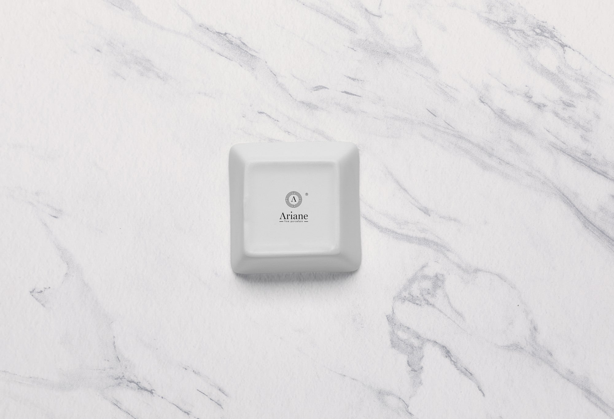 Square Plate | Porcelain, 1.69oz | Set of 18