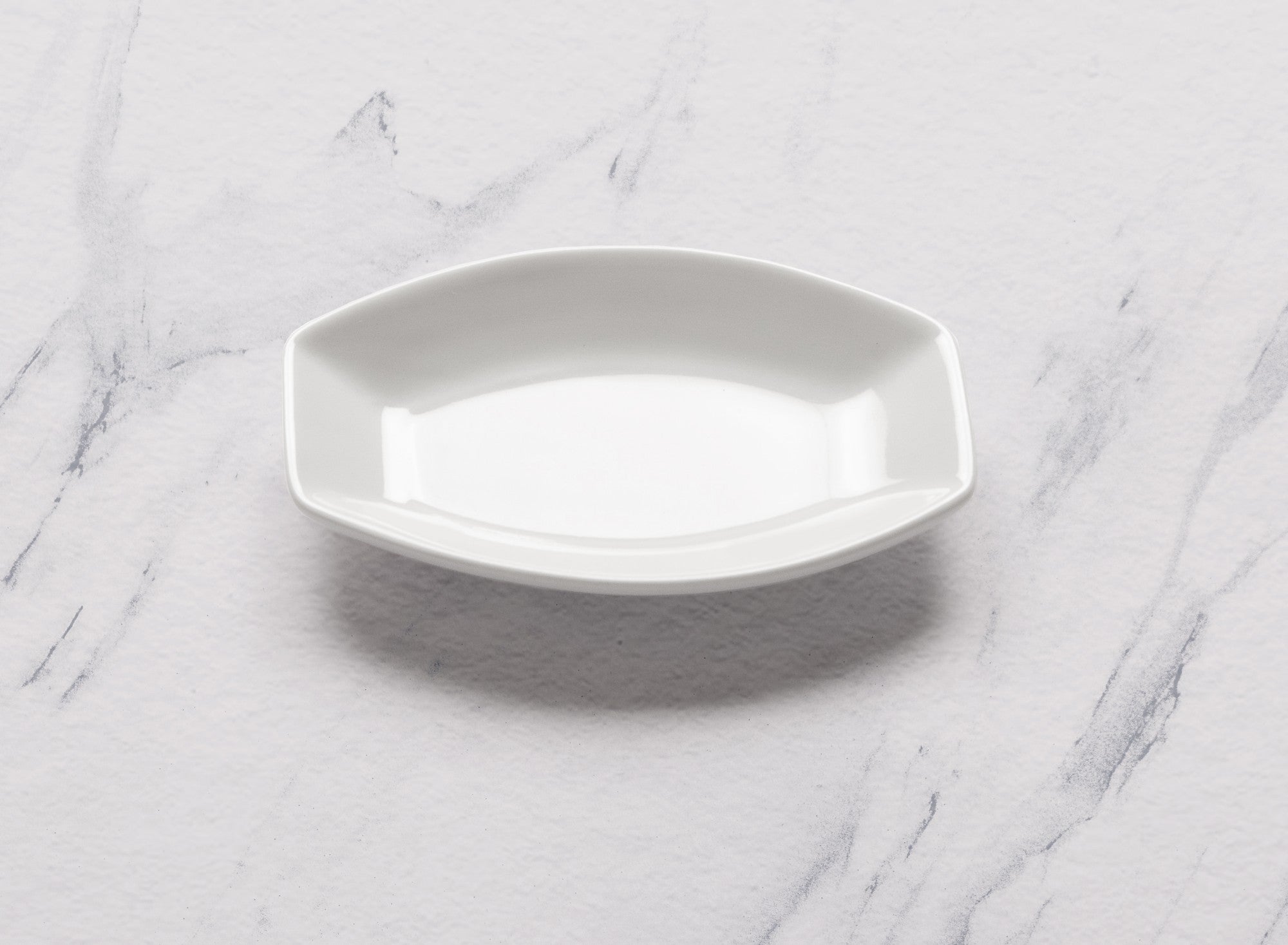 Rectangle Oval Dish | Porcelain, 4.05x2.91" | Set of 18