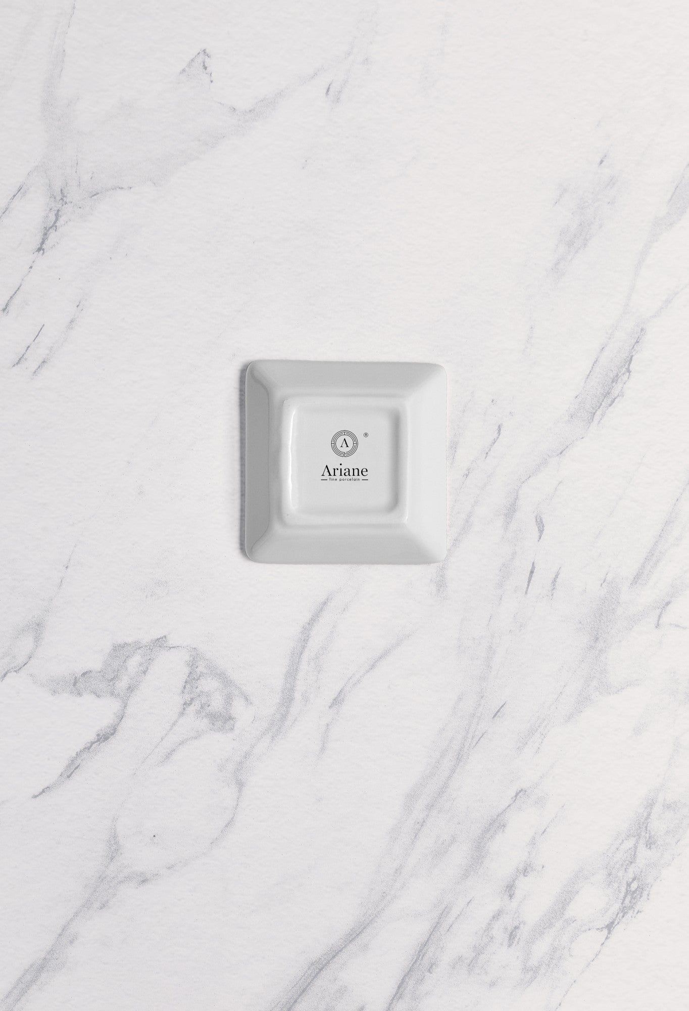 Square Plate | Porcelain | Set of 18