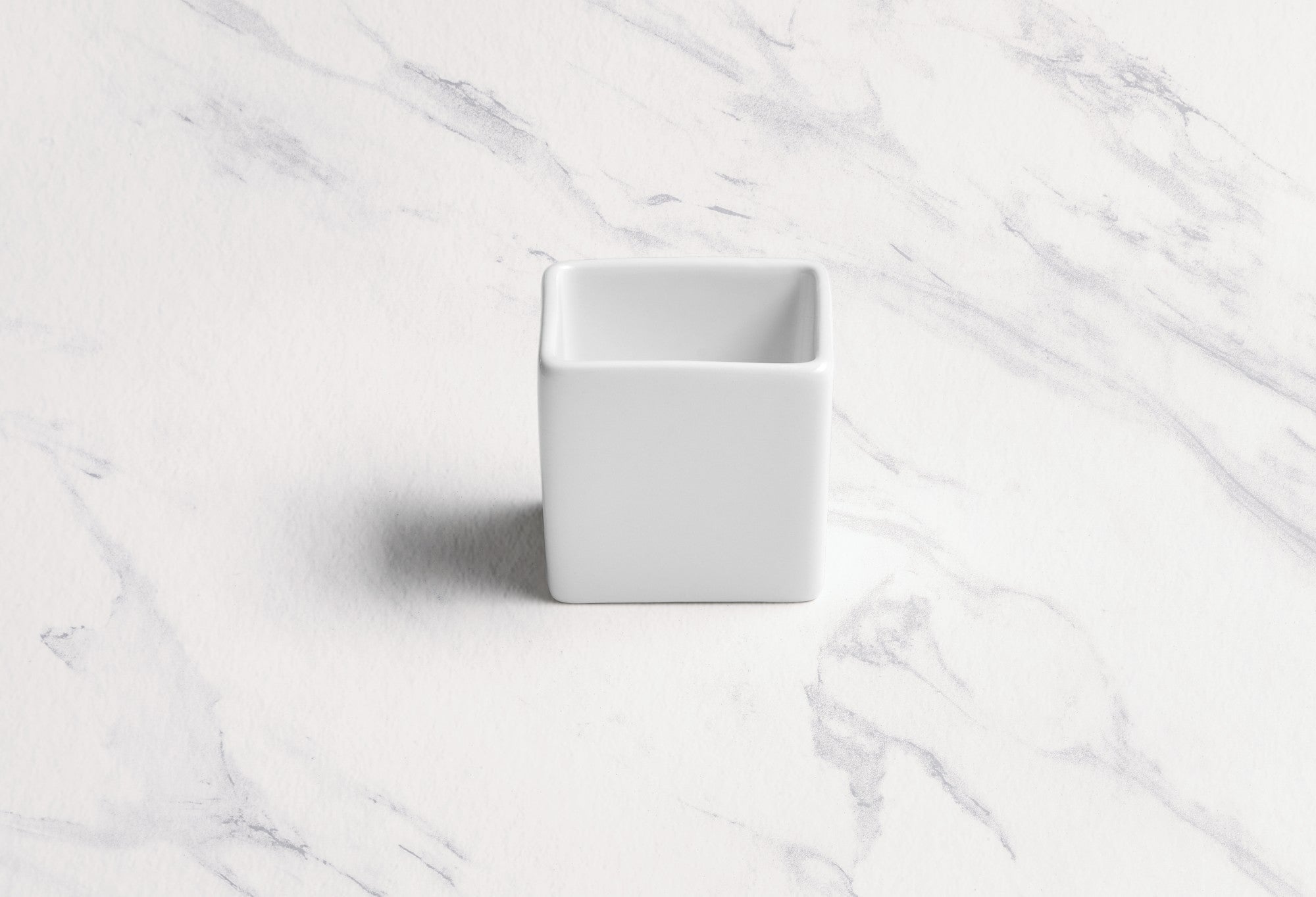 Deep Square Container | 3.55 oz, Porcelain | Pack of 18