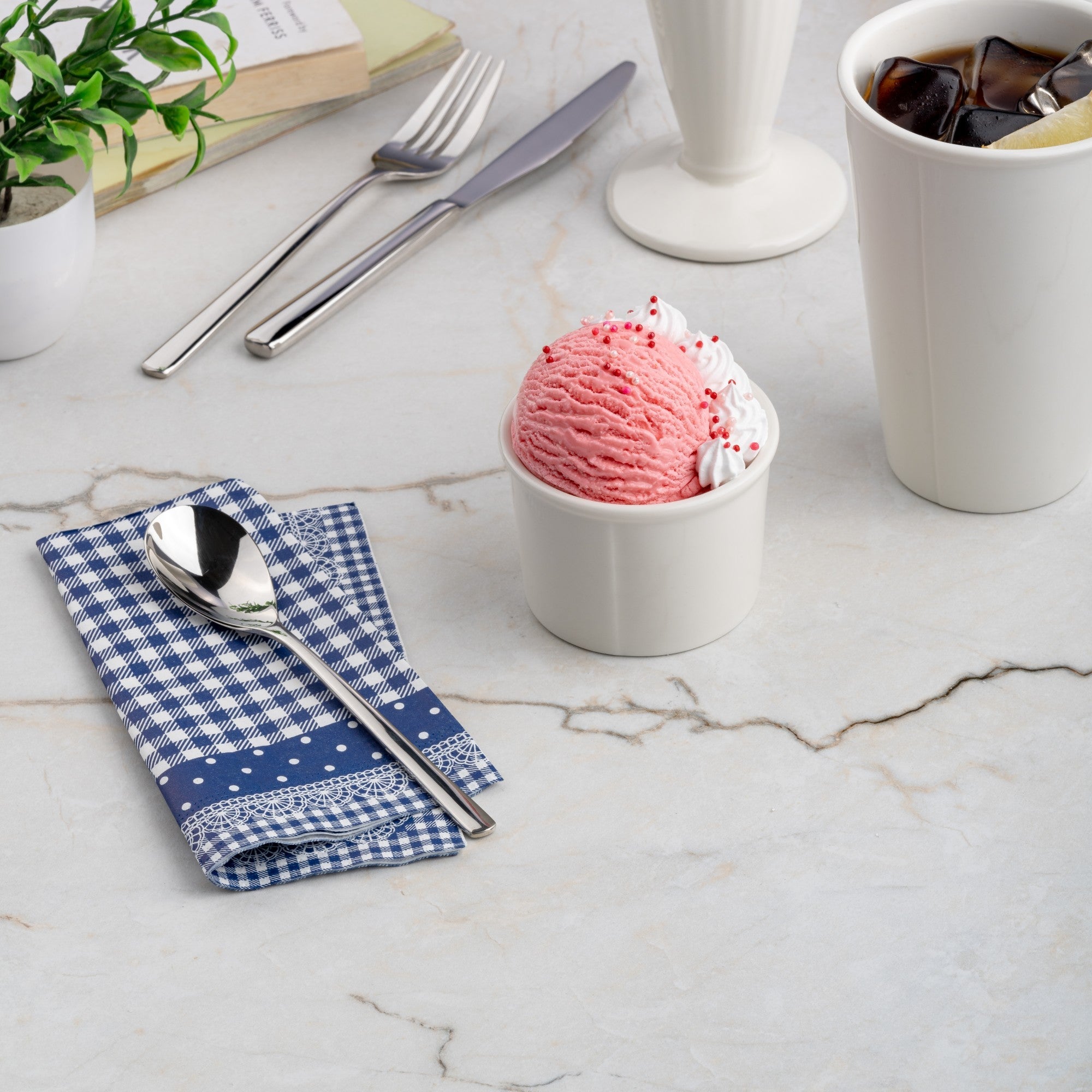 Ice Cream Cup | Ivory, Porcelain | 2.71oz | Set of 12 Pcs