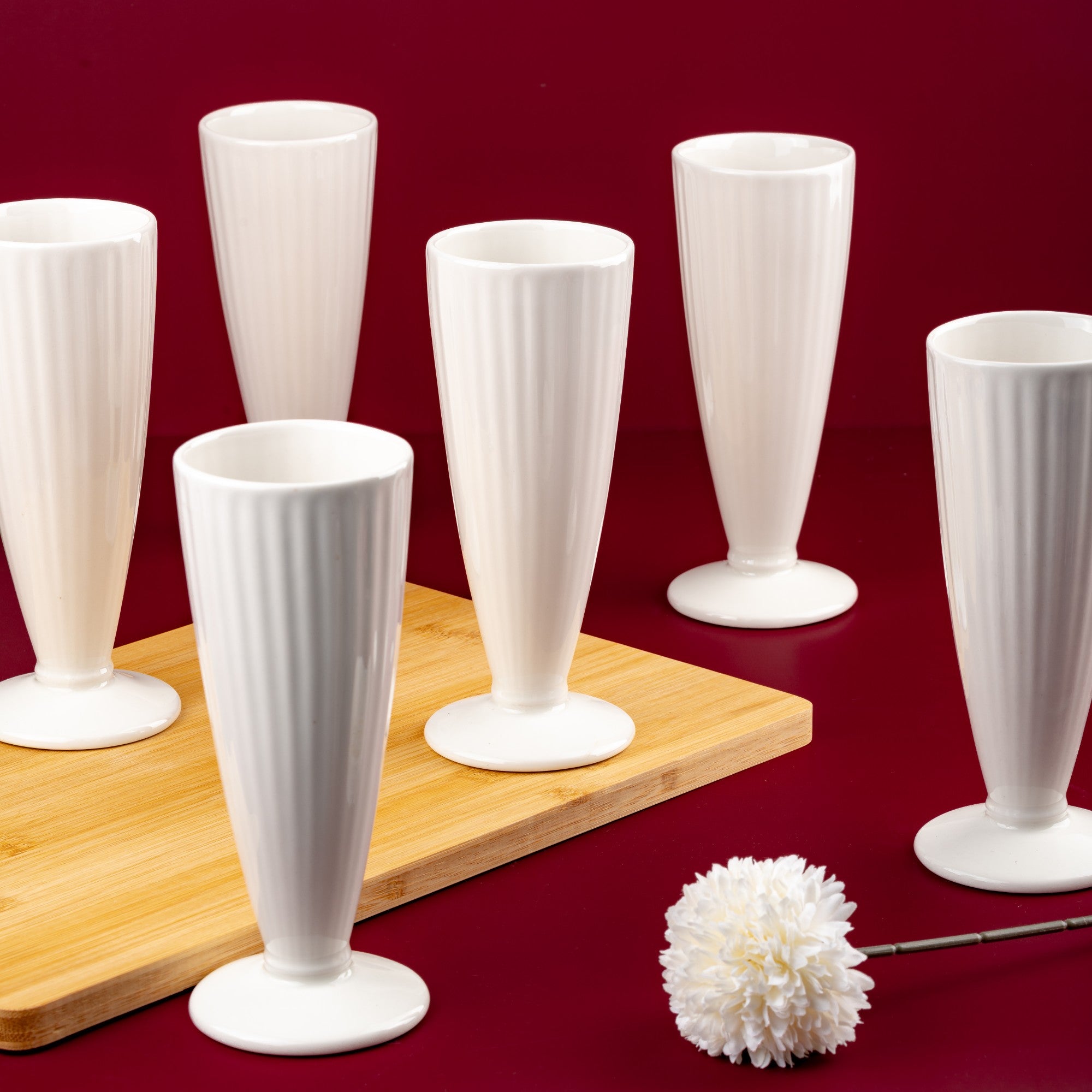 Milkshake Mug | Porcelain | Ivory | 10.14 oz | Pack of 6