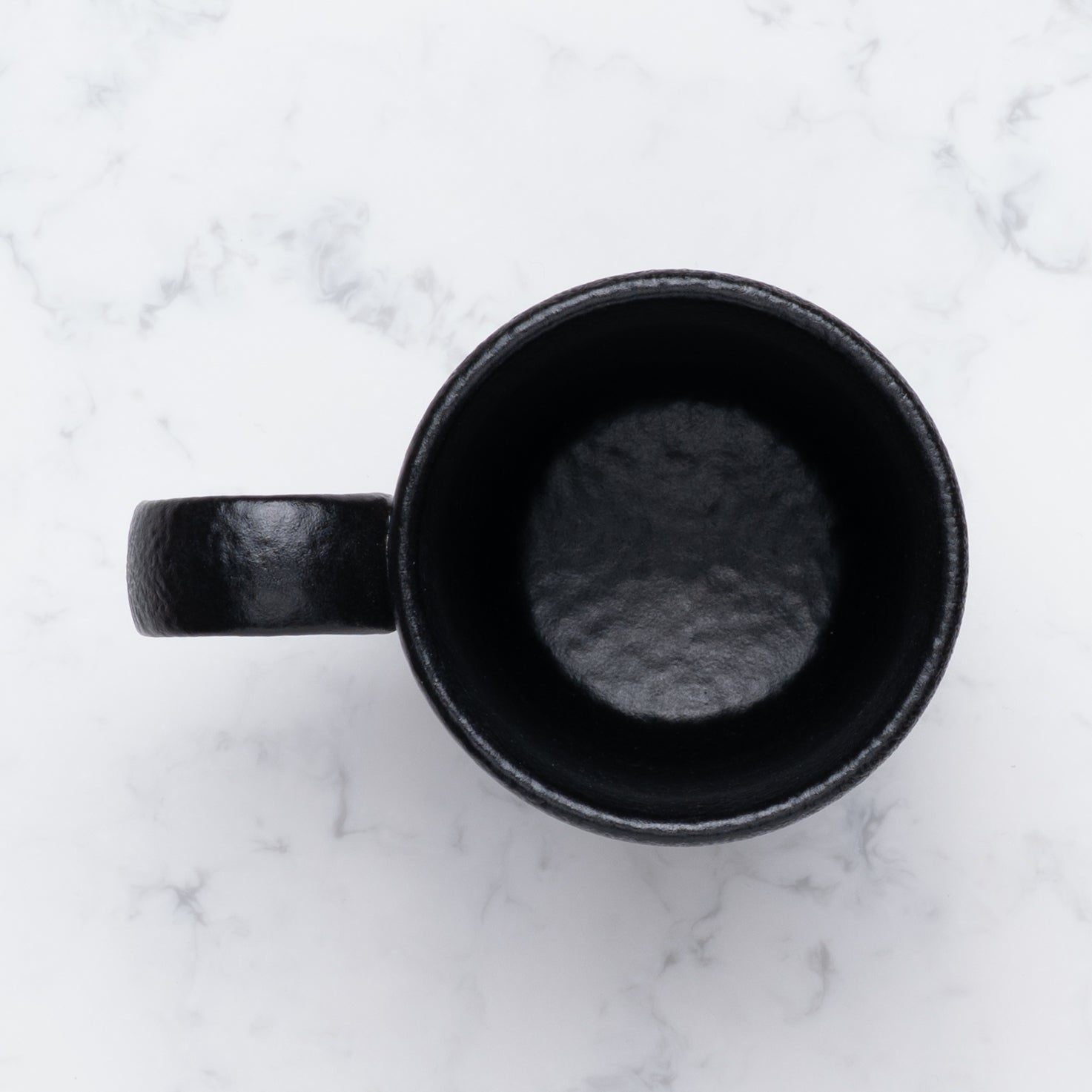 Non Stackable Mug | Black, Porcelain | 10.14oz | Set of 6 pcs