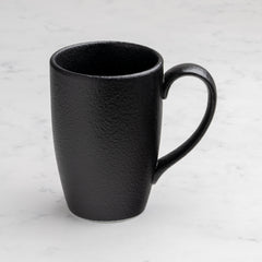Non Stackable Mug | Black, Porcelain | 10.14oz | Set of 6 pcs