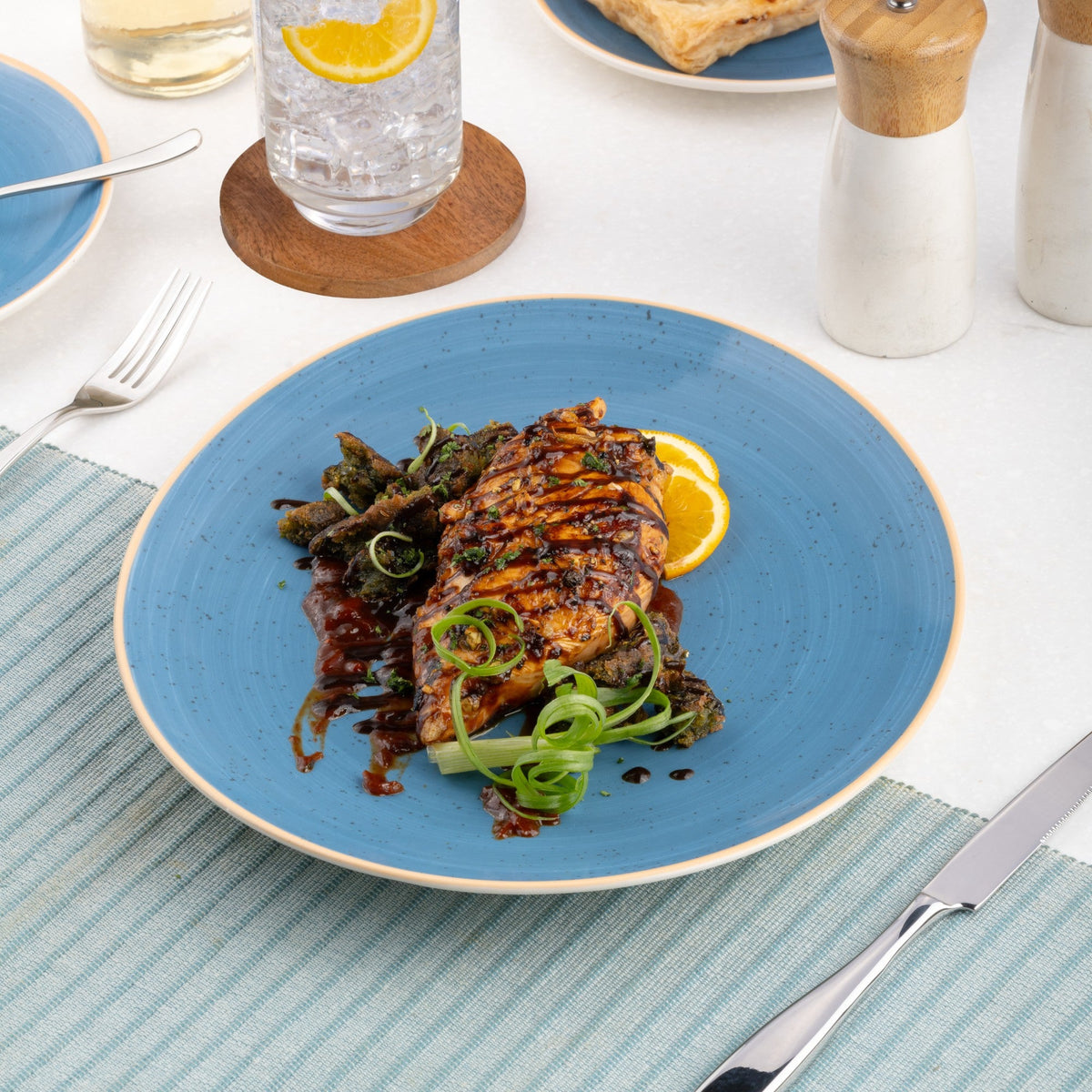 Porcelain Steak Plate | 11.81" Prime Steak Plate | Set of 6
