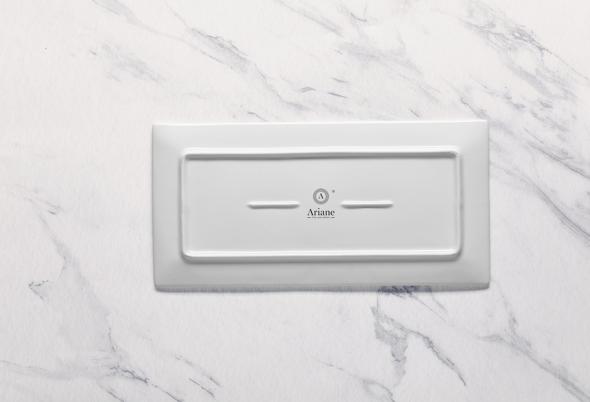 Rectangle Plate | Porcelain, Ivory | Set of 6